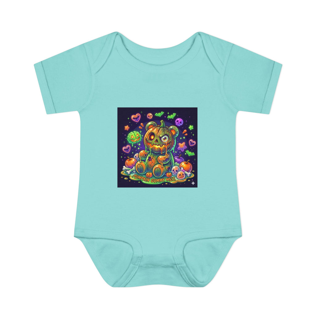 Halloween Pumpkin Head Gooey Gummy Bear - Infant Onesie