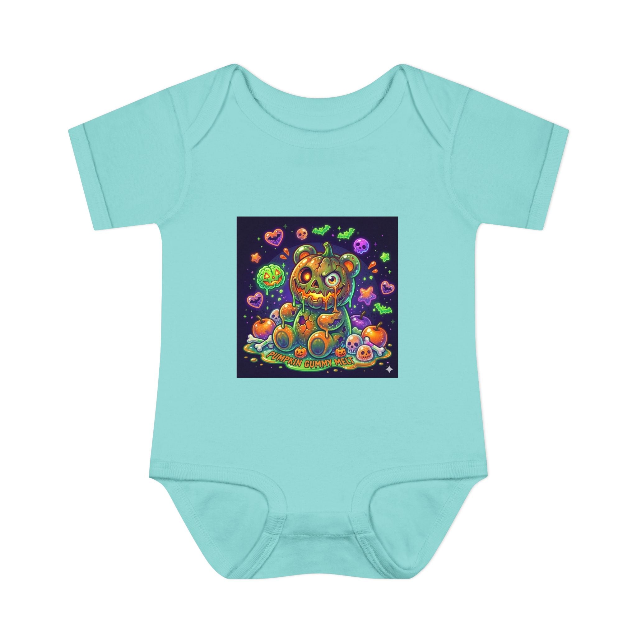 Halloween Pumpkin Head Gooey Gummy Bear - Infant Onesie
