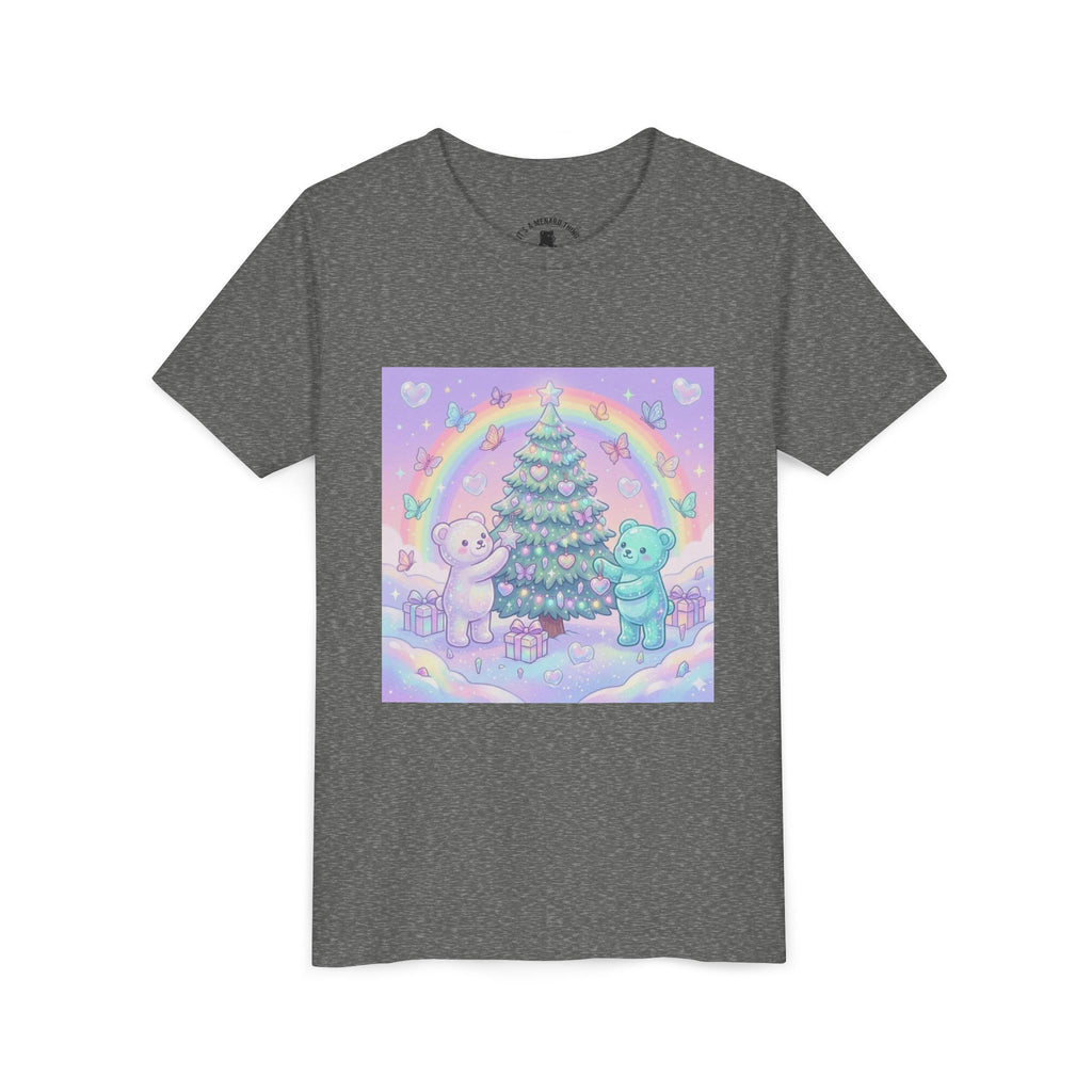 Gooey Gummy Bears Decorating Christmas Tree with Rainbow | Holiday Youth Shirt