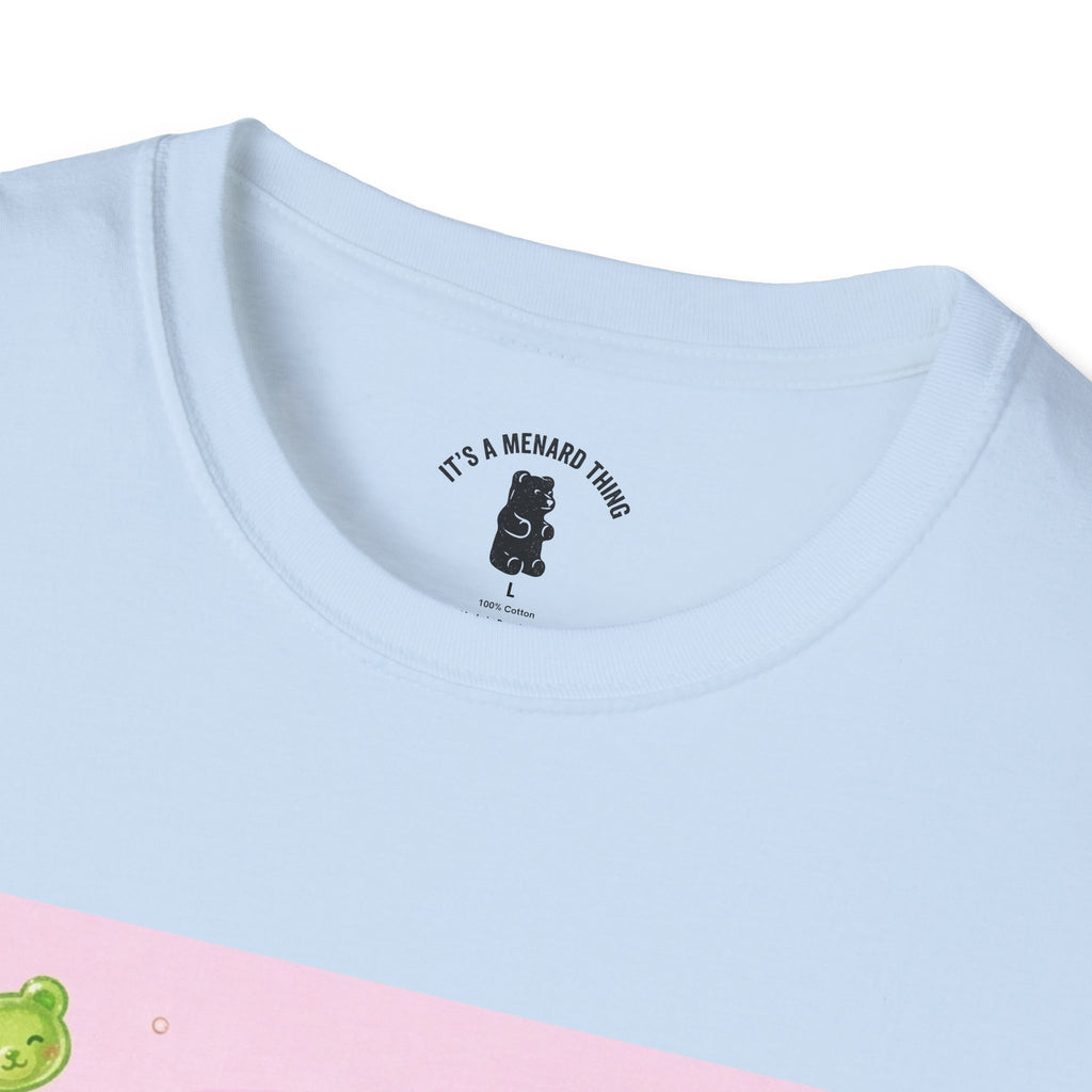 Lime Green Smooth Margaritta Boozy Gooey Gummy Bear- Kawaii Graphic T-Shirt