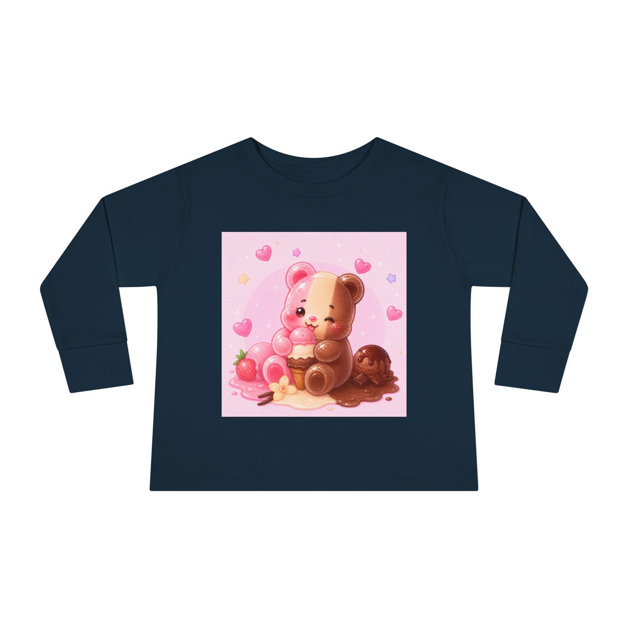 Neapolitan Ice Cream Special, Oozy Bear Gummy Friend- Kids Long Sleeve Shirt