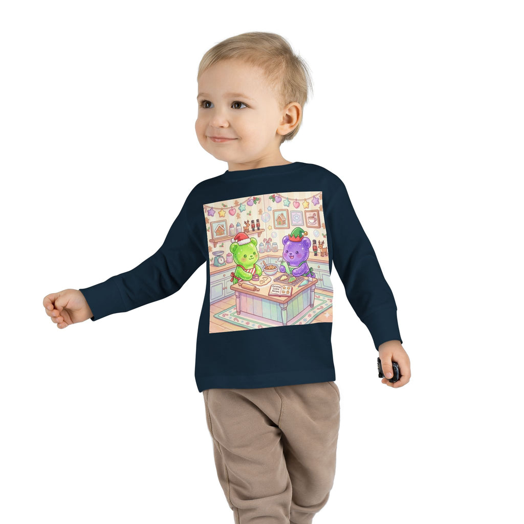 Little Holiday Bakers, Oozy Bear Gummy Friends- Graphic Long Sleeve Shirt