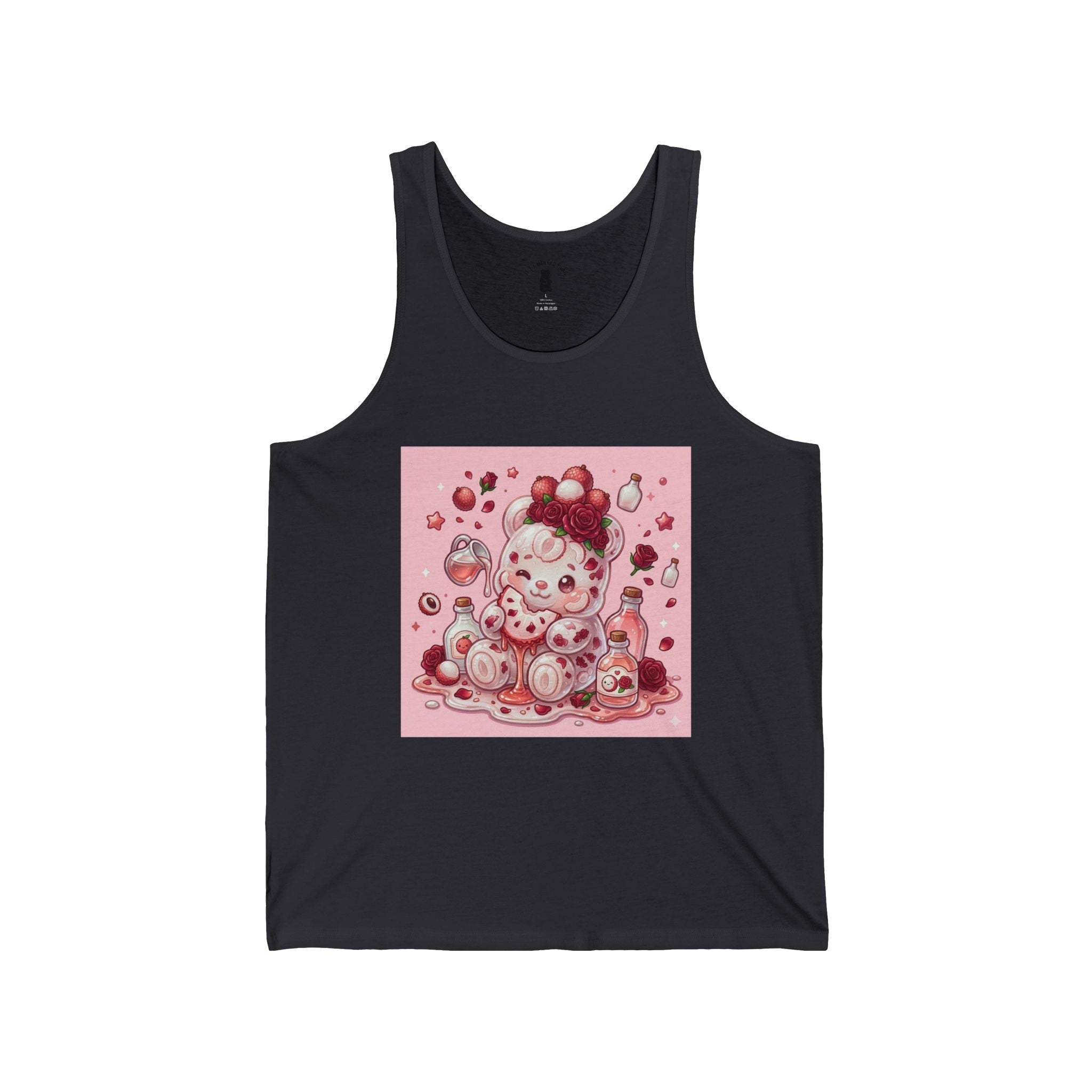 Fresh Lychee Berry, Exotic Gooey Gummy Bear- Kawaii Graphic Tank Top