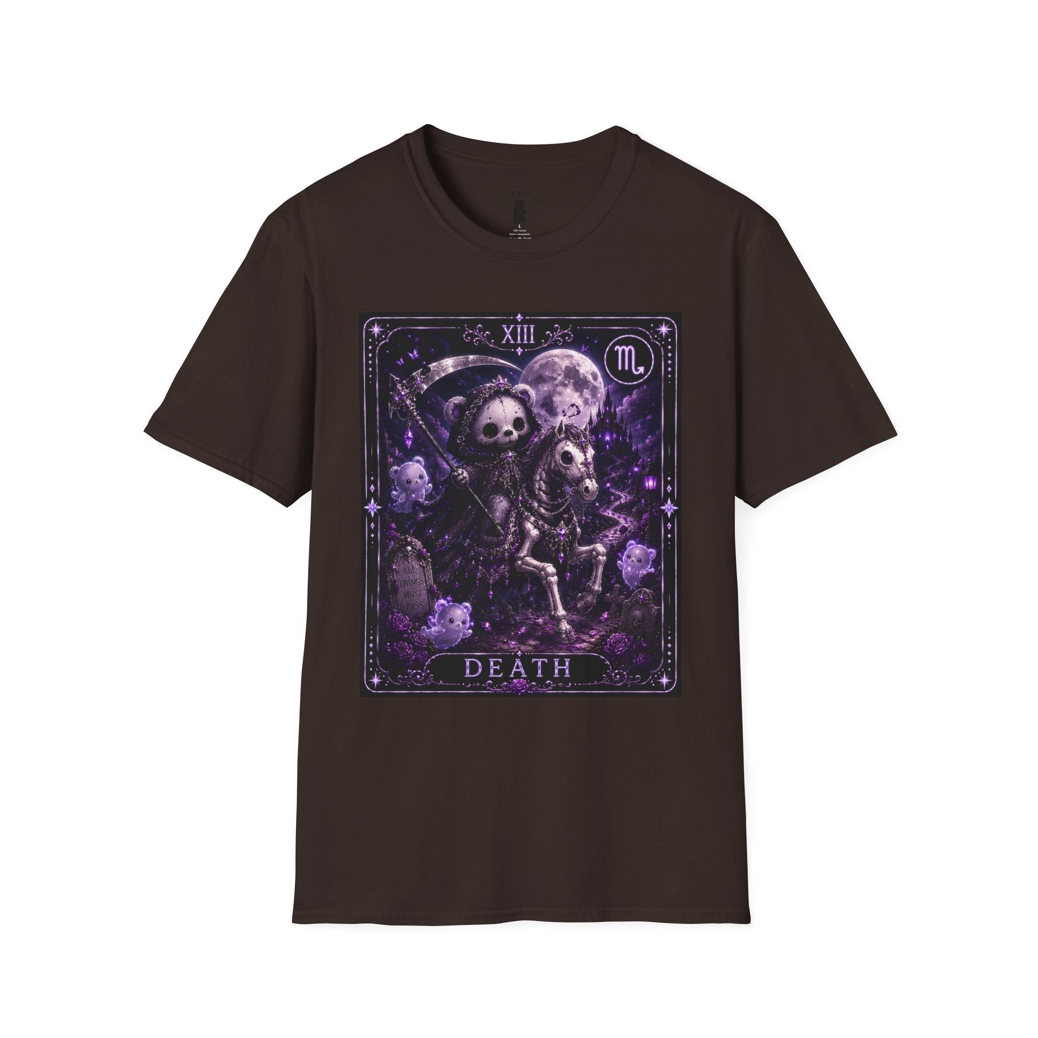 Death Tarot Gothic Skeleton Oozy Bear Special Addition- Graphic Shirt