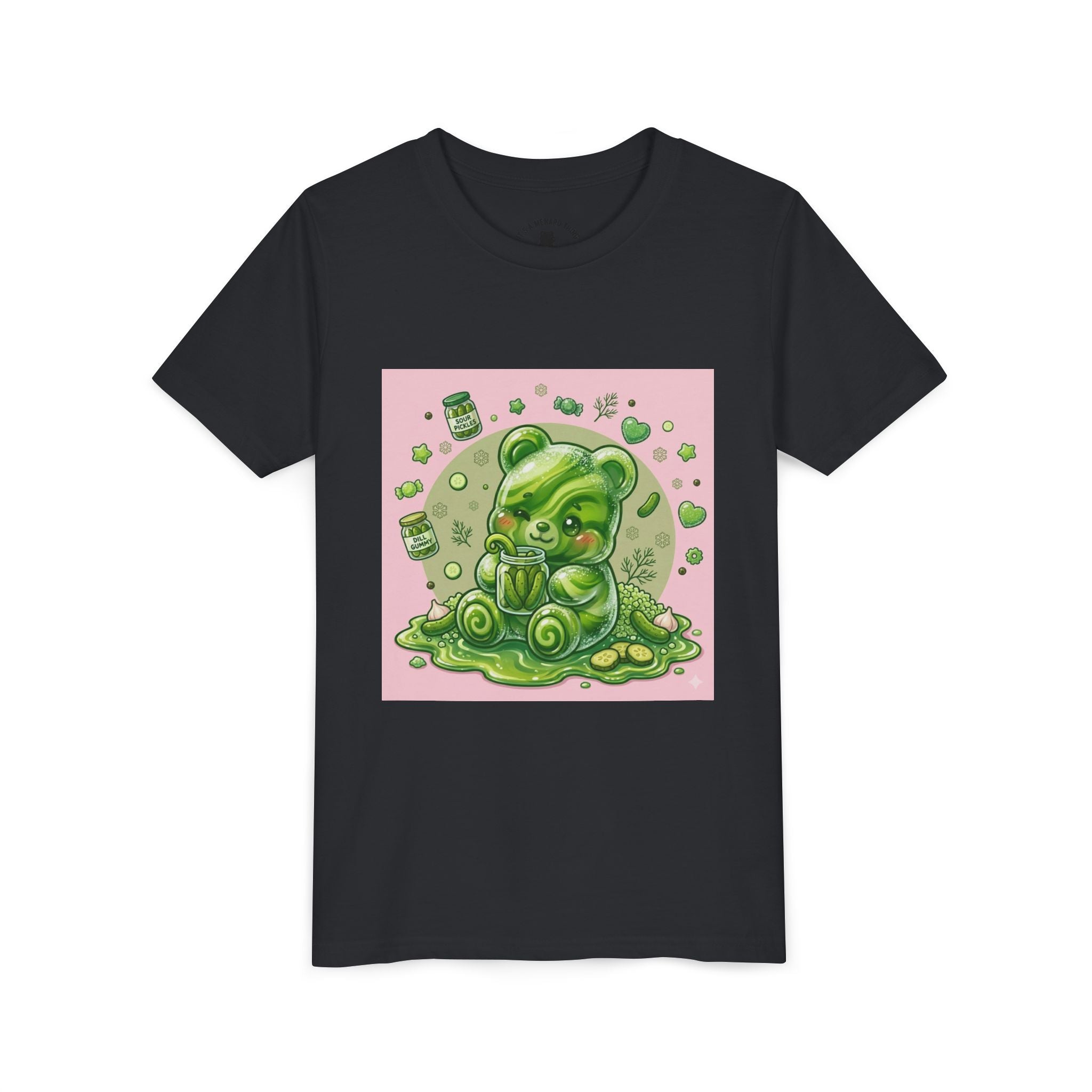 Tart Dilly Green Pickle Gooey Gummy- Graphic Youth T-Shirt