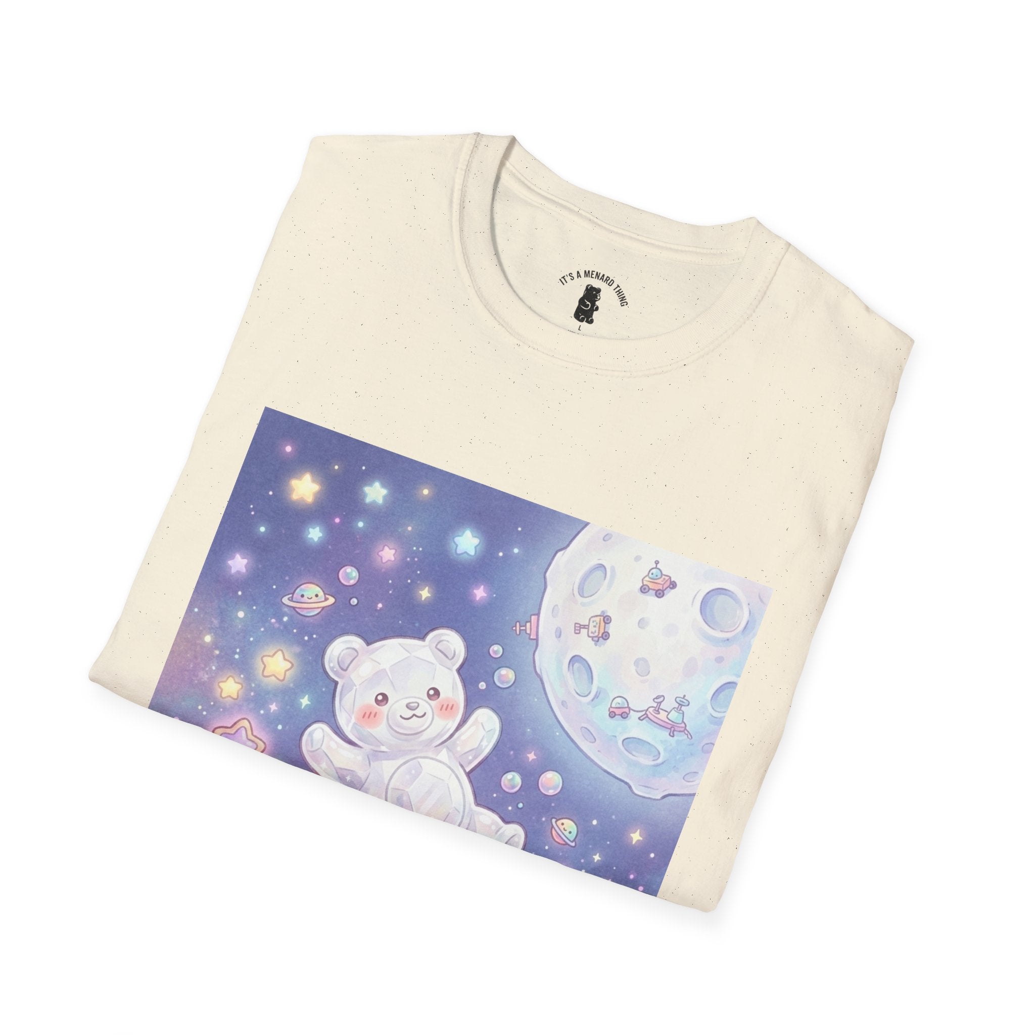 Float Me To The Moon, Crytal White Gooey Gummy Bear — Pastel Graphic T-Shirt