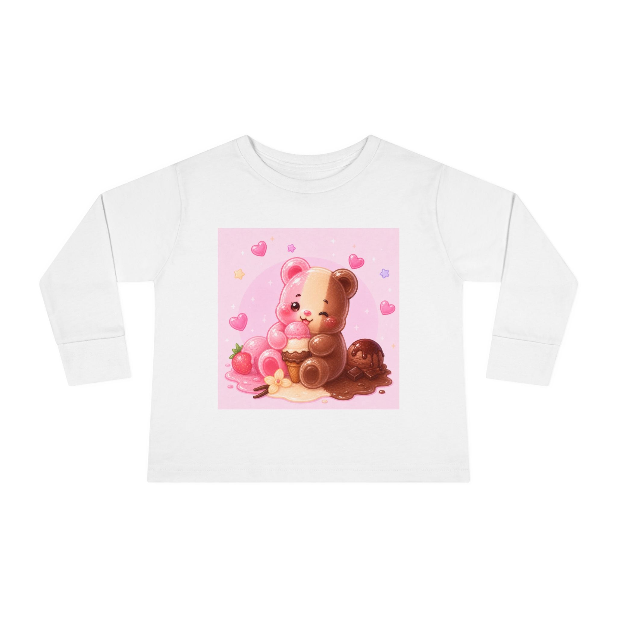 Neapolitan Ice Cream Special, Oozy Bear Gummy Friend- Kids Long Sleeve Shirt