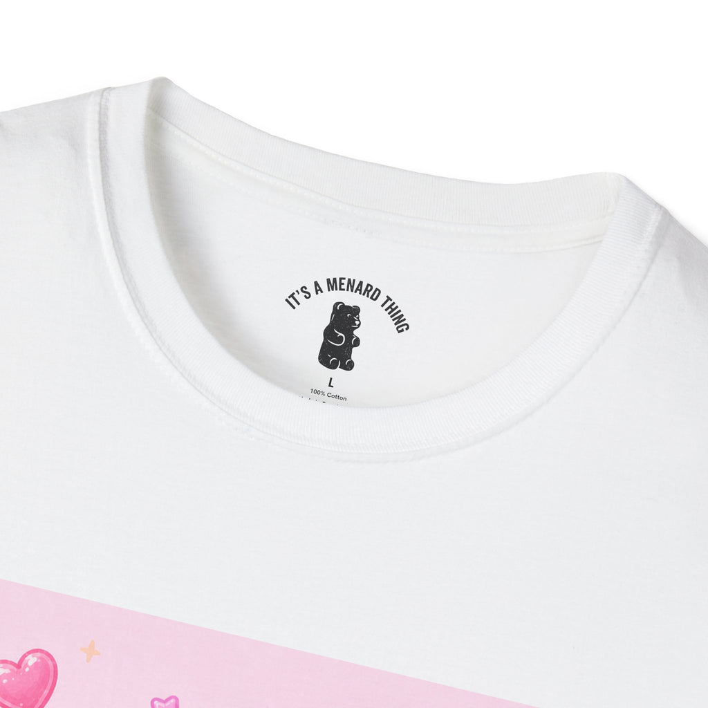 Kawaii Neapolitan Gooey Gummy Bear — Cute Heart Dessert Graphic Tee