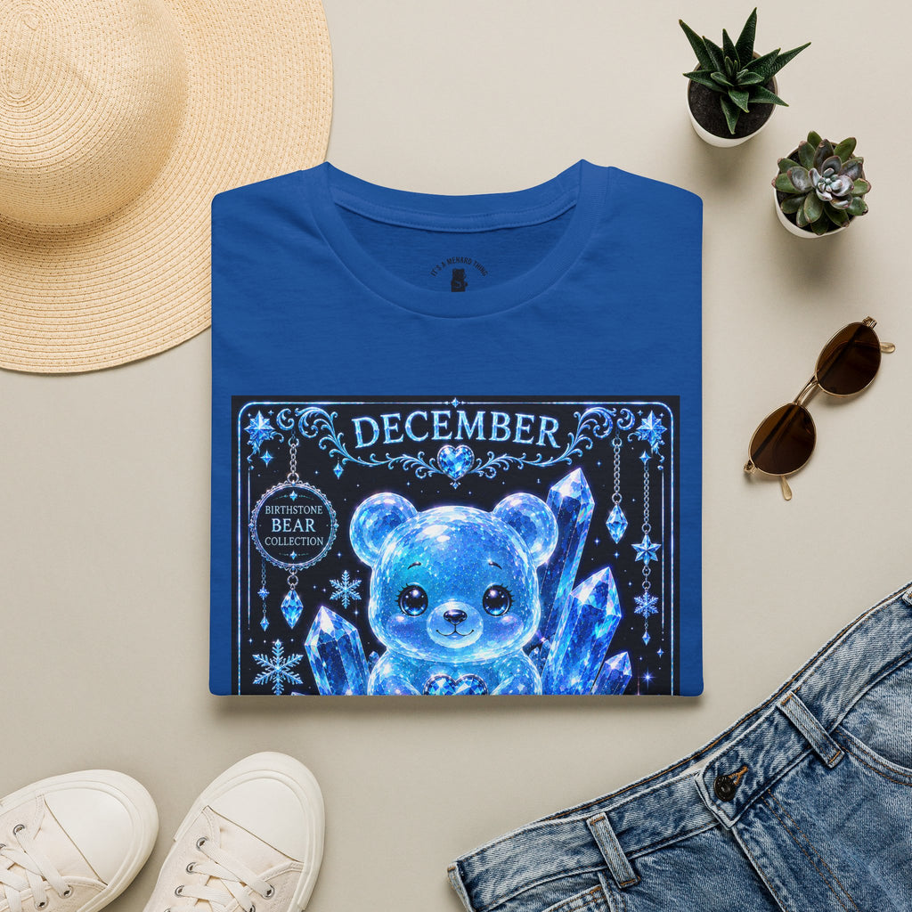 December, Blue Topaz Birthstone Oozy Bear Special Addition- Graphic Shirt