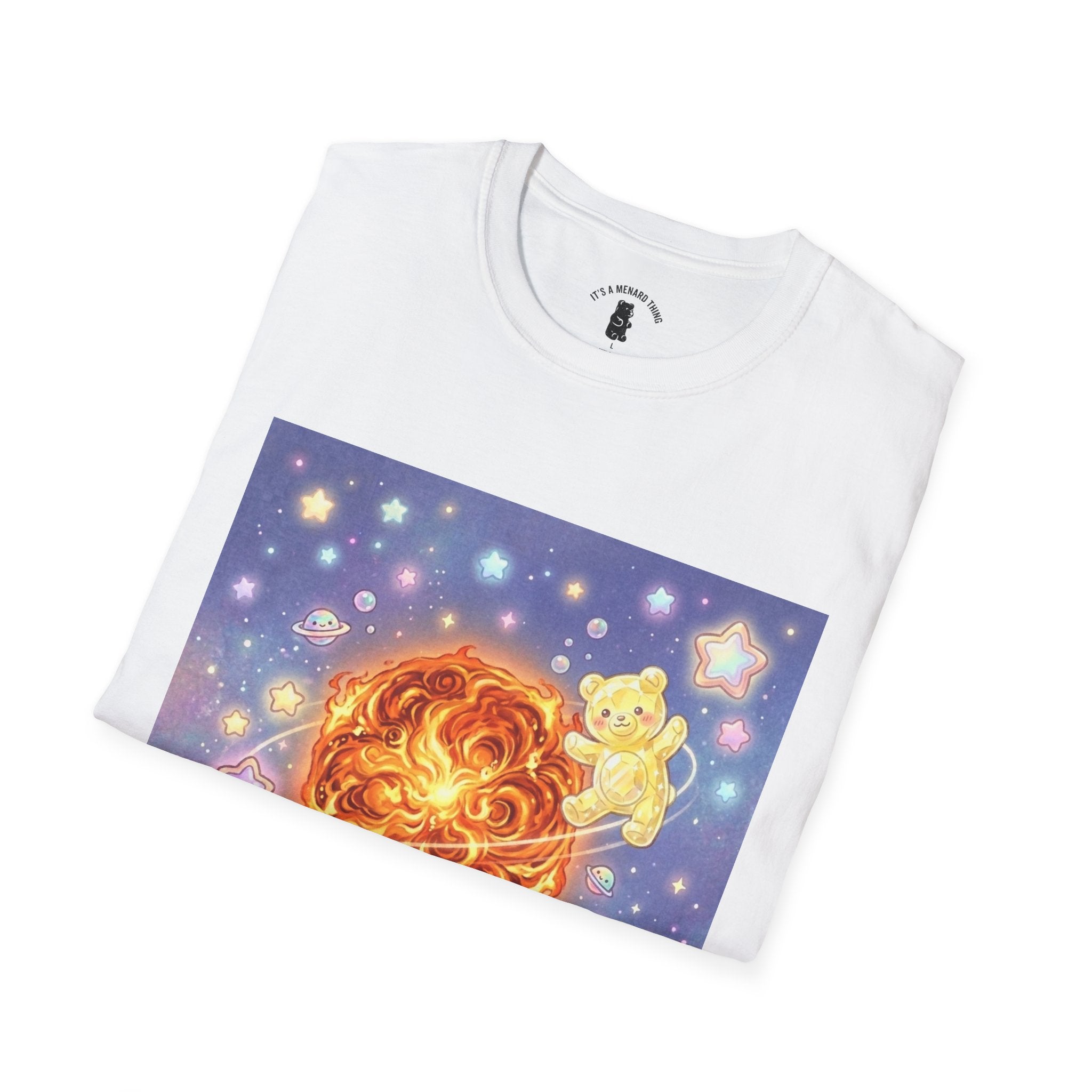 Burning Bright Sun, Yellow Crystal Gooey Gummy — Kawaii Graphic T-Shirt