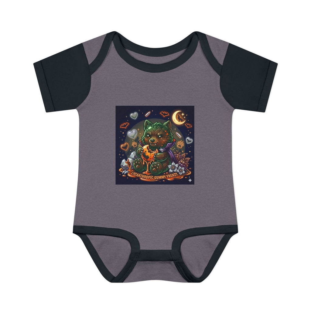 Baby Bodysuit — Cute Halloween Werewolf Gooey Bear