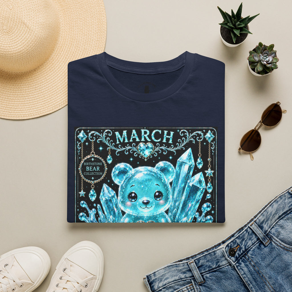 March, Aquamarine Birthstone Oozy Bear Gummy Special Addition- Graphic Shirt