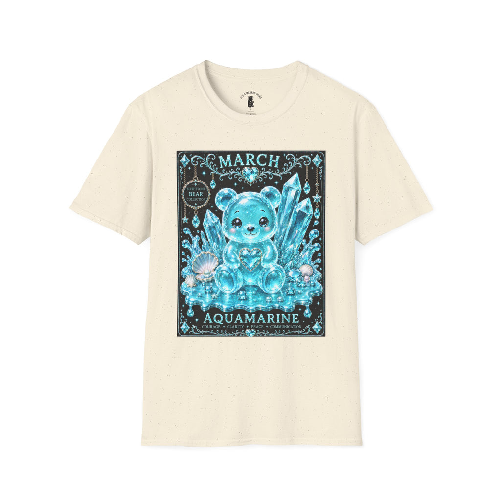 March Aquamarine Birthstone Oozy Bear Friend Special Addition- Graphic Shirt