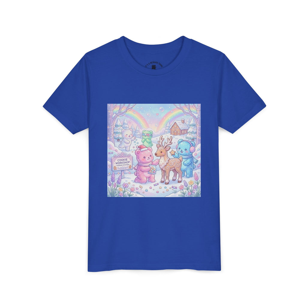 Gooey Gummies Feed Reindeer Graphic Youth Shirt