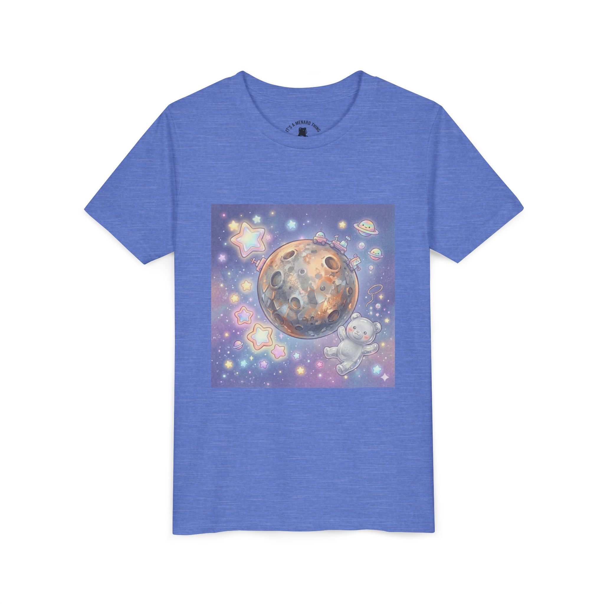 Lets Study Mercury, Silver Gooey Crystal Gummy Bear-Galaxy Graphic Youth Shirt