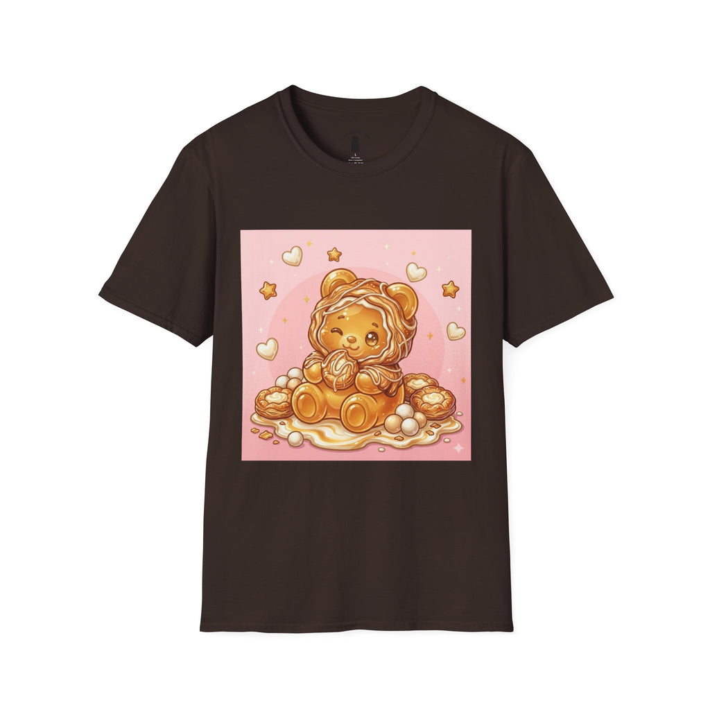 Cute Cheese Danish Gooey Gummy Bear — Kawaii Graphic T-Shirt