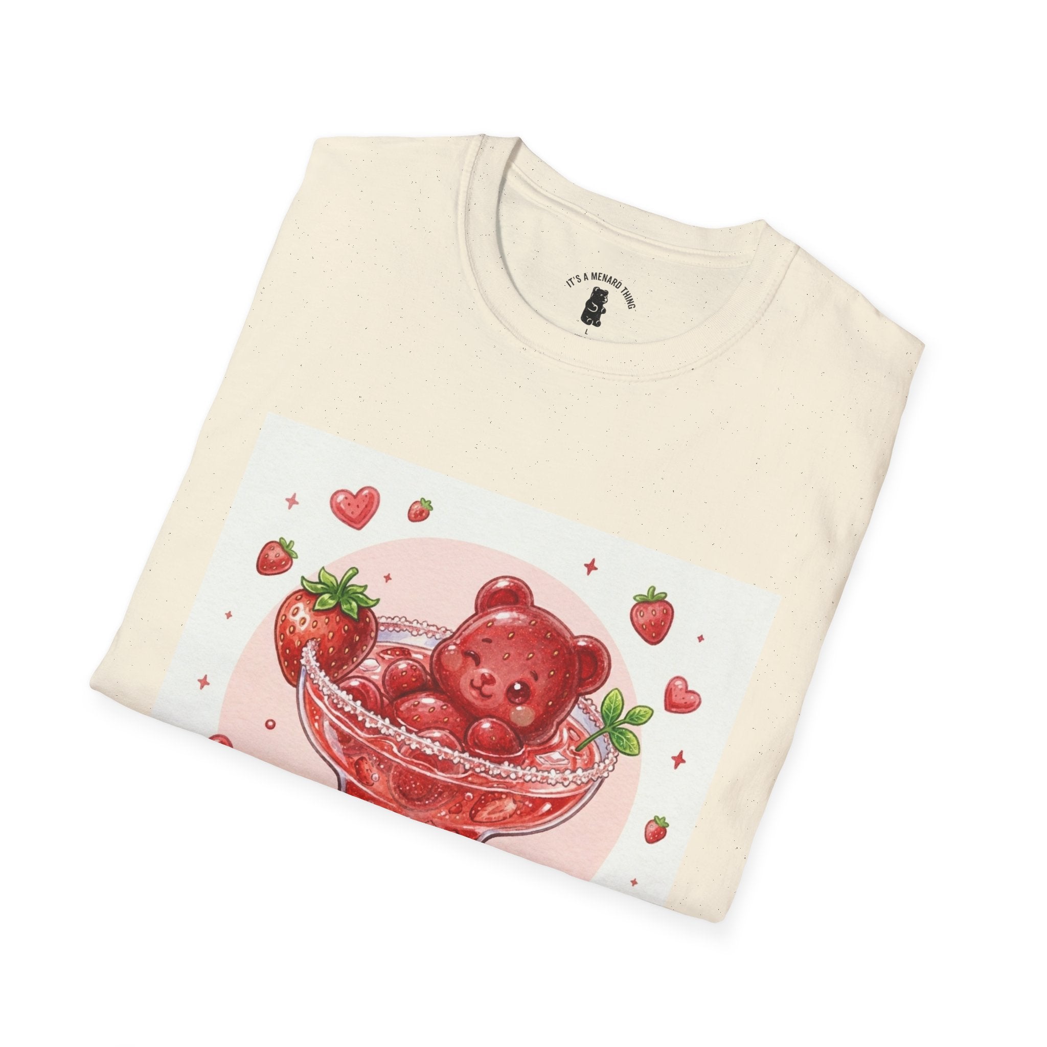 Strawberry Daiquiri Icey, Boozy Gooey Gummy Bears- Kawaii Graphic T-Shirt