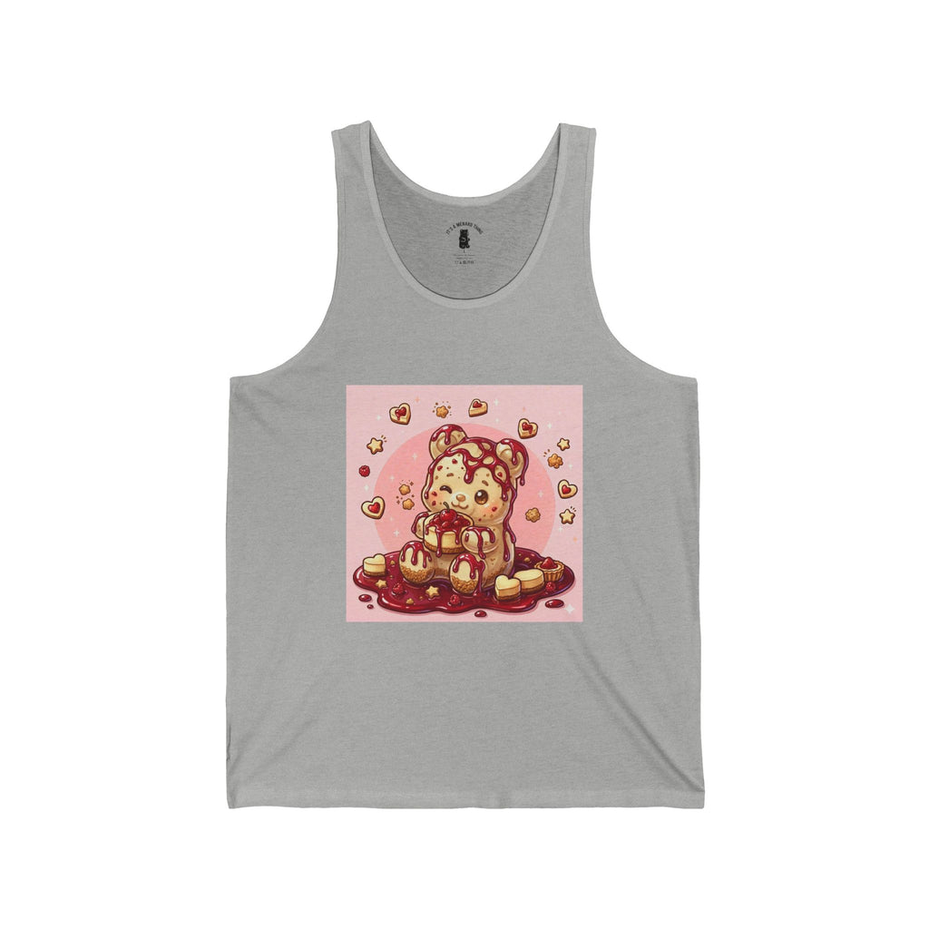 Surprise Me, Raspberry Cheese Cake Gooey Gummy Bear — Cute Graphic Tank Top