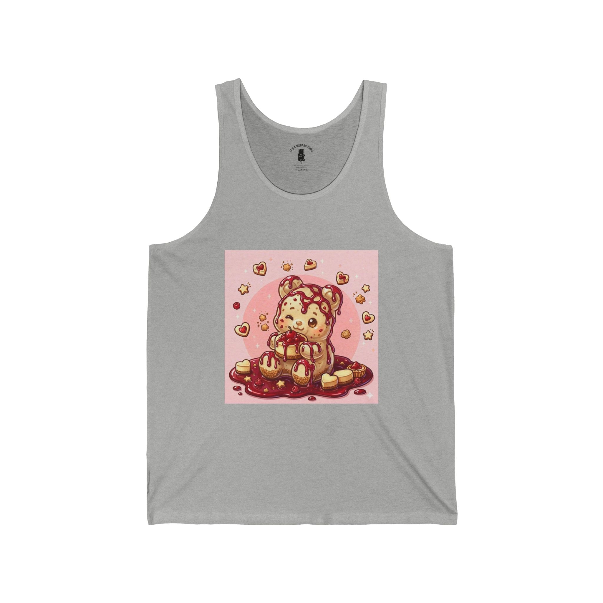 Surprise Me, Raspberry Cheese Cake Gooey Gummy Bear — Cute Graphic Tank Top