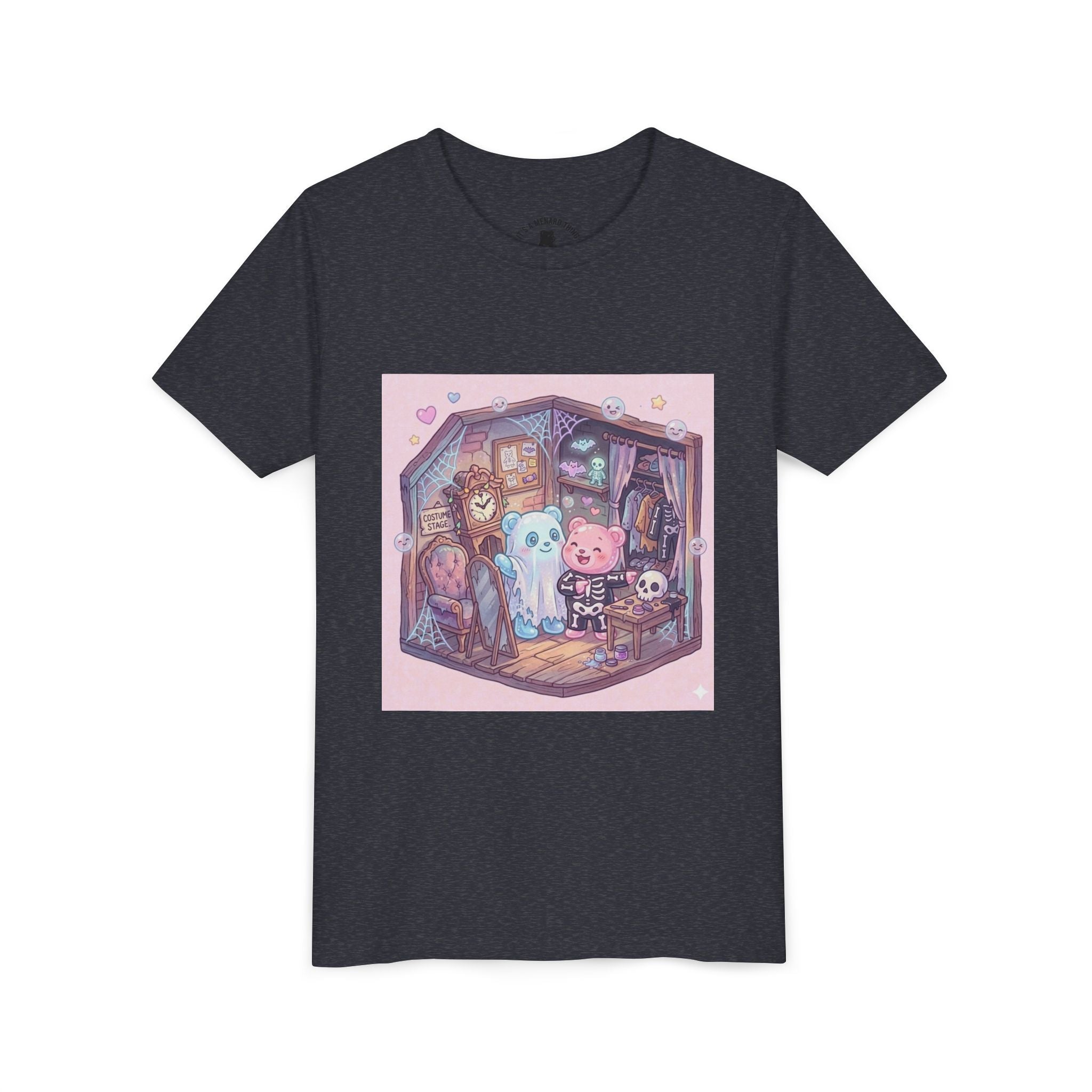 Halloween Haunted Room & Gooey Gummy Friends Illustration