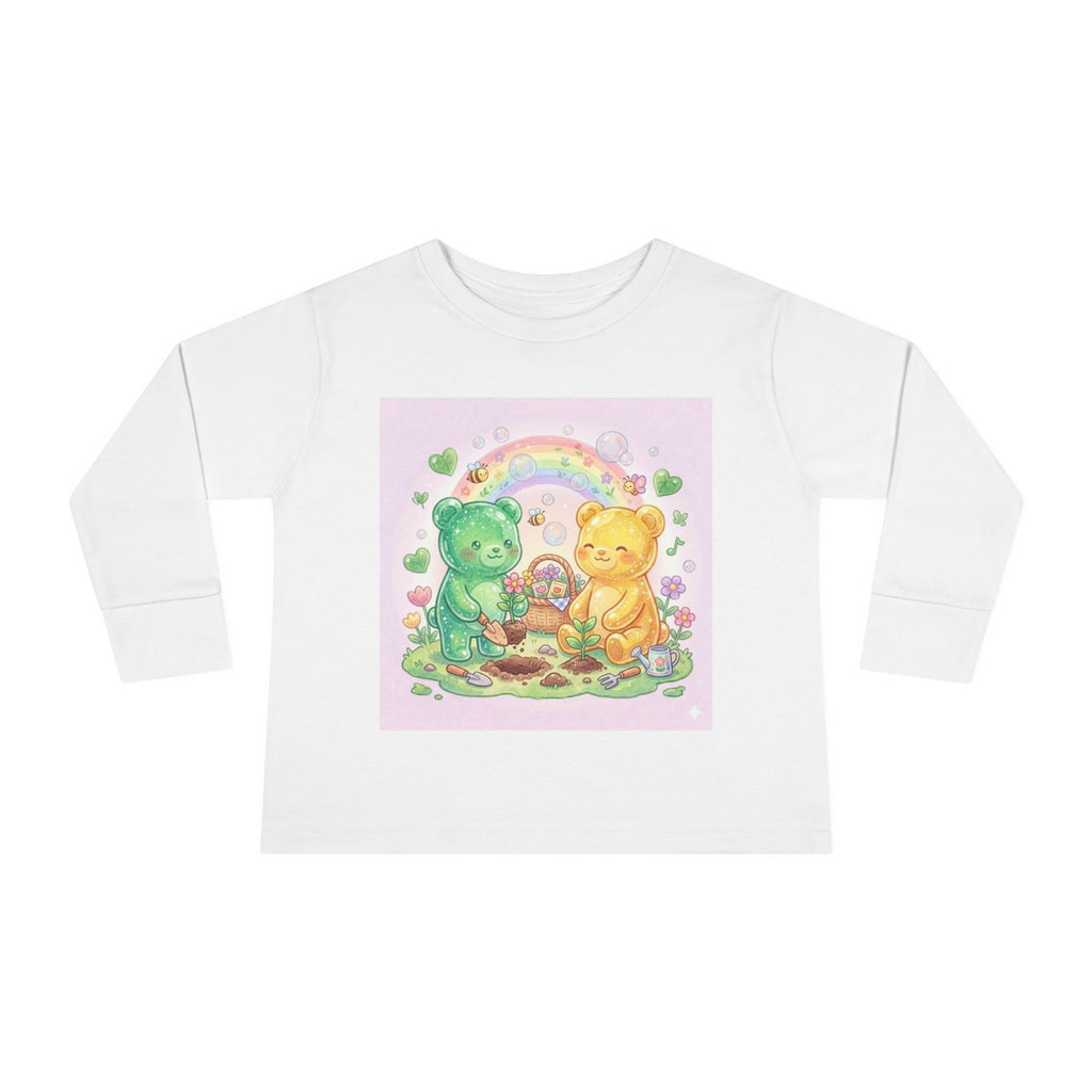 Let's Build a Garden, Oozy Bear Friends Gummy Duo- Graphic Long Sleeve Shirt