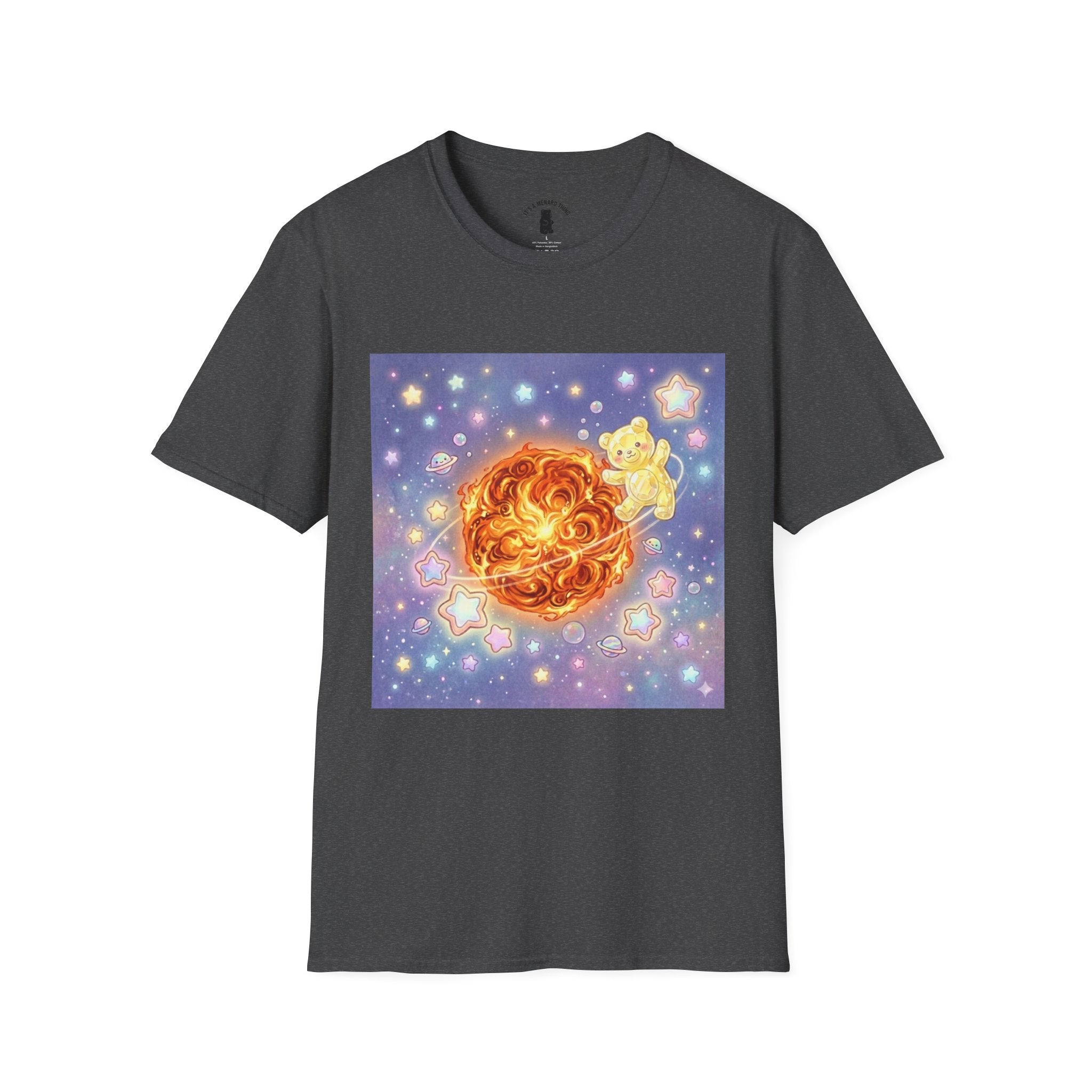 Burning Bright Sun, Yellow Crystal Gooey Gummy — Kawaii Graphic T-Shirt