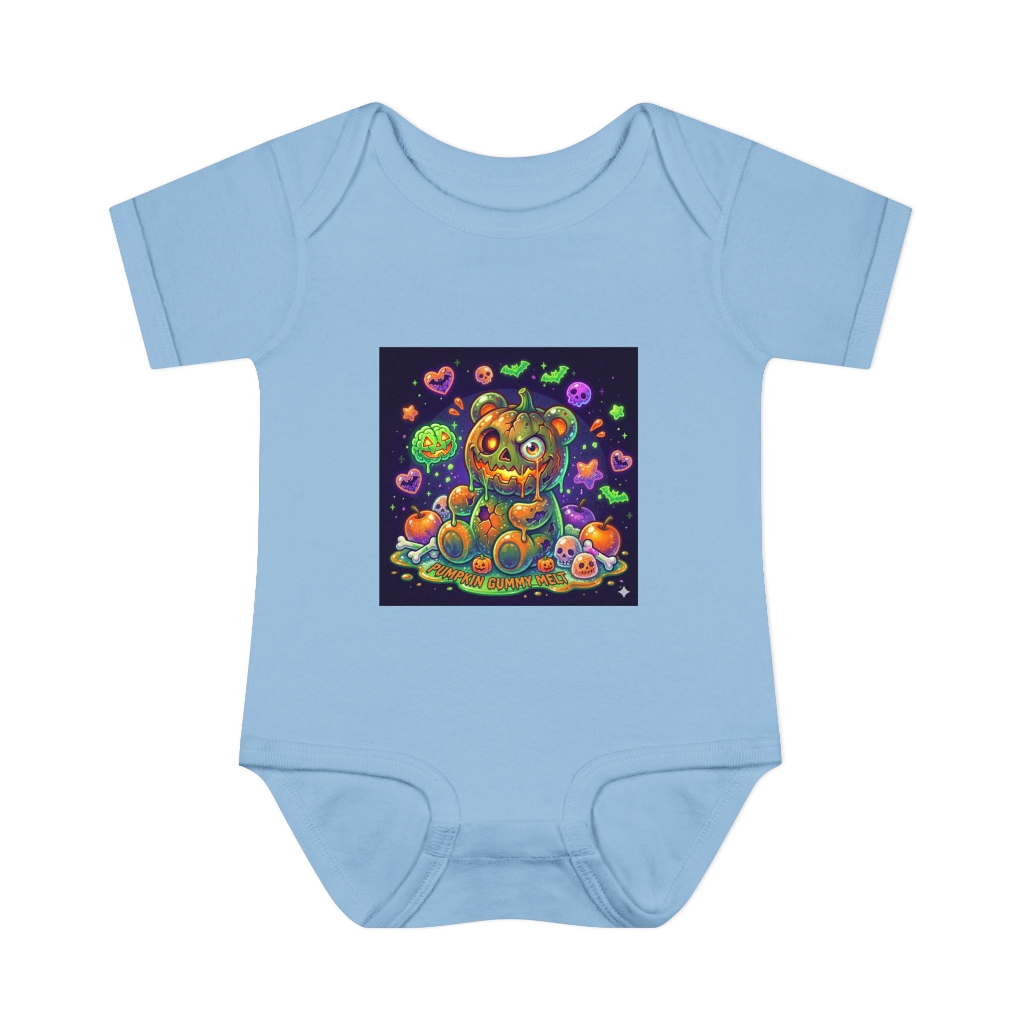 Halloween Pumpkin Head Gooey Gummy Bear - Infant Onesie