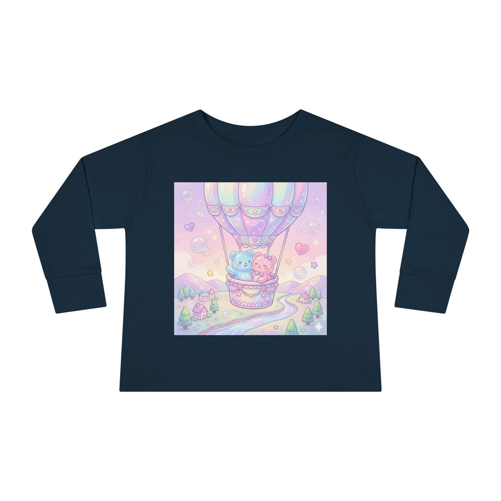 Hot Air Balloon Adventure, Oozy Bear Gummy Friends- Graphic Long Sleeve Shirt