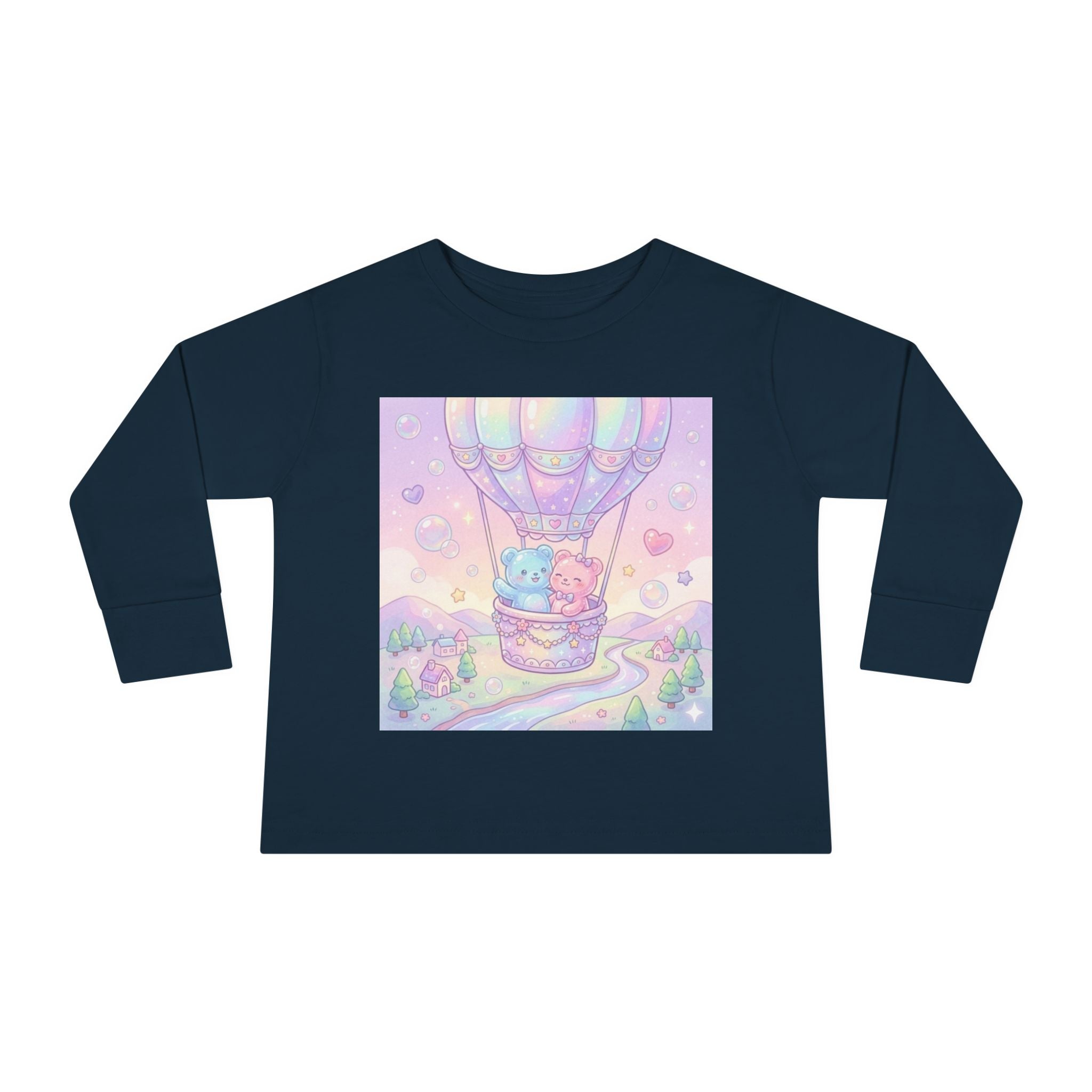 Hot Air Balloon Adventure, Oozy Bear Gummy Friends- Graphic Long Sleeve Shirt