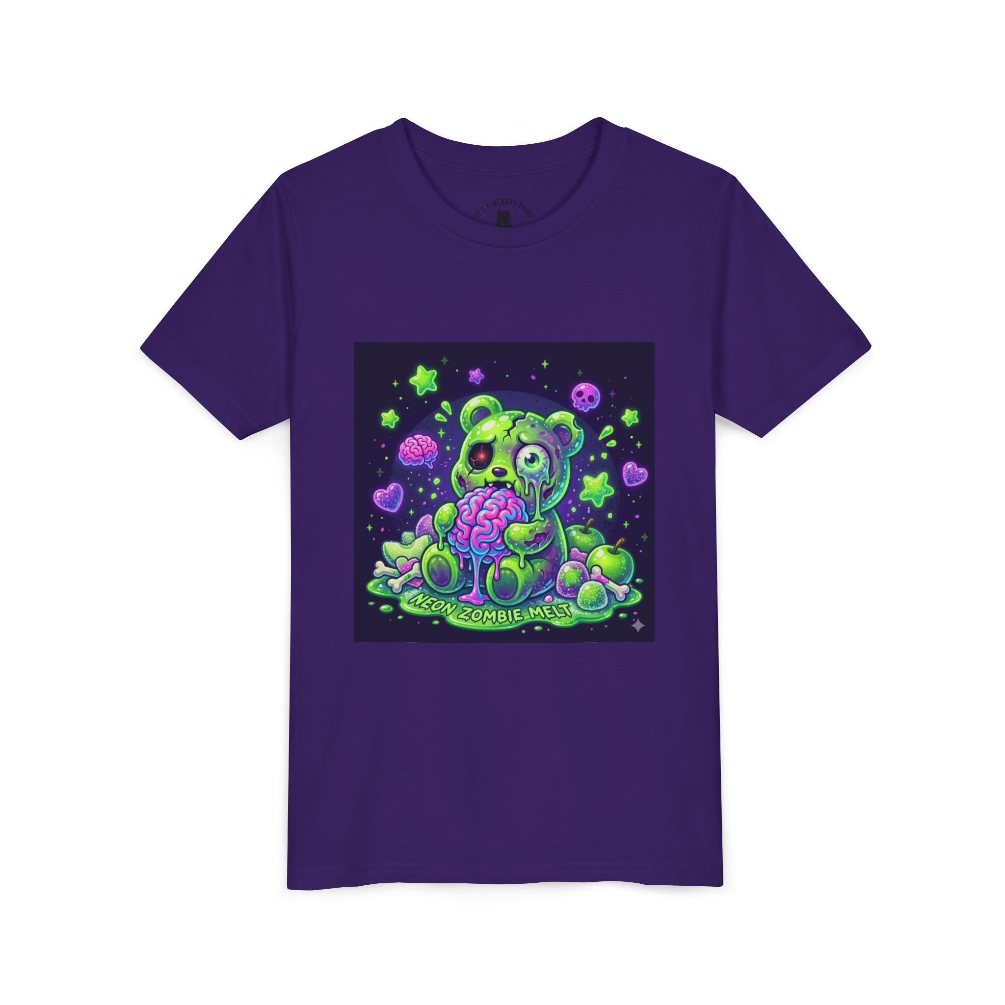 Neon Zombie Gooey Gummy Bear Graphic Tee
