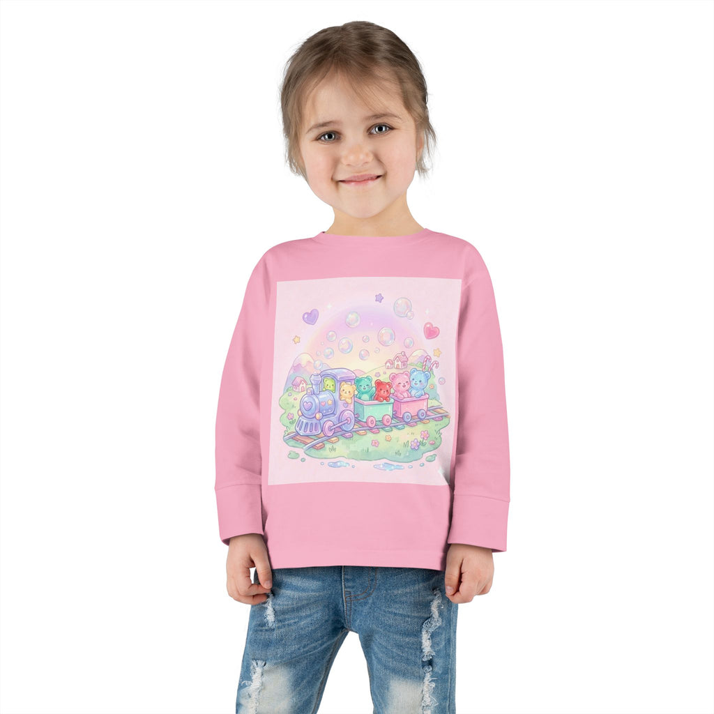 Choo-Choo Train with Friends, Oozy Bear Gummy Fun Trip- Graphic Long Sleeve Shirt