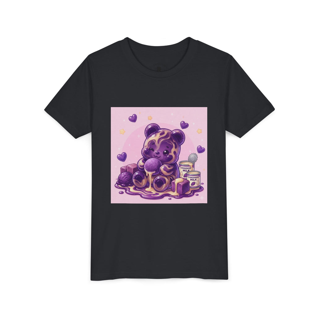 Ube & Condensed Milk Snack roll Gooey Gummy Bear Graphic Youth T-Shirt