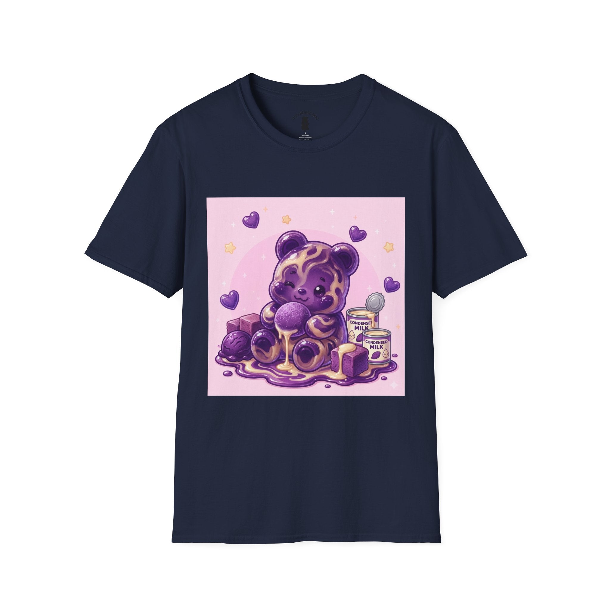 Ube & Condensed Milke Purple Gooey Gummy Bear — Kawaii Graphic Tee
