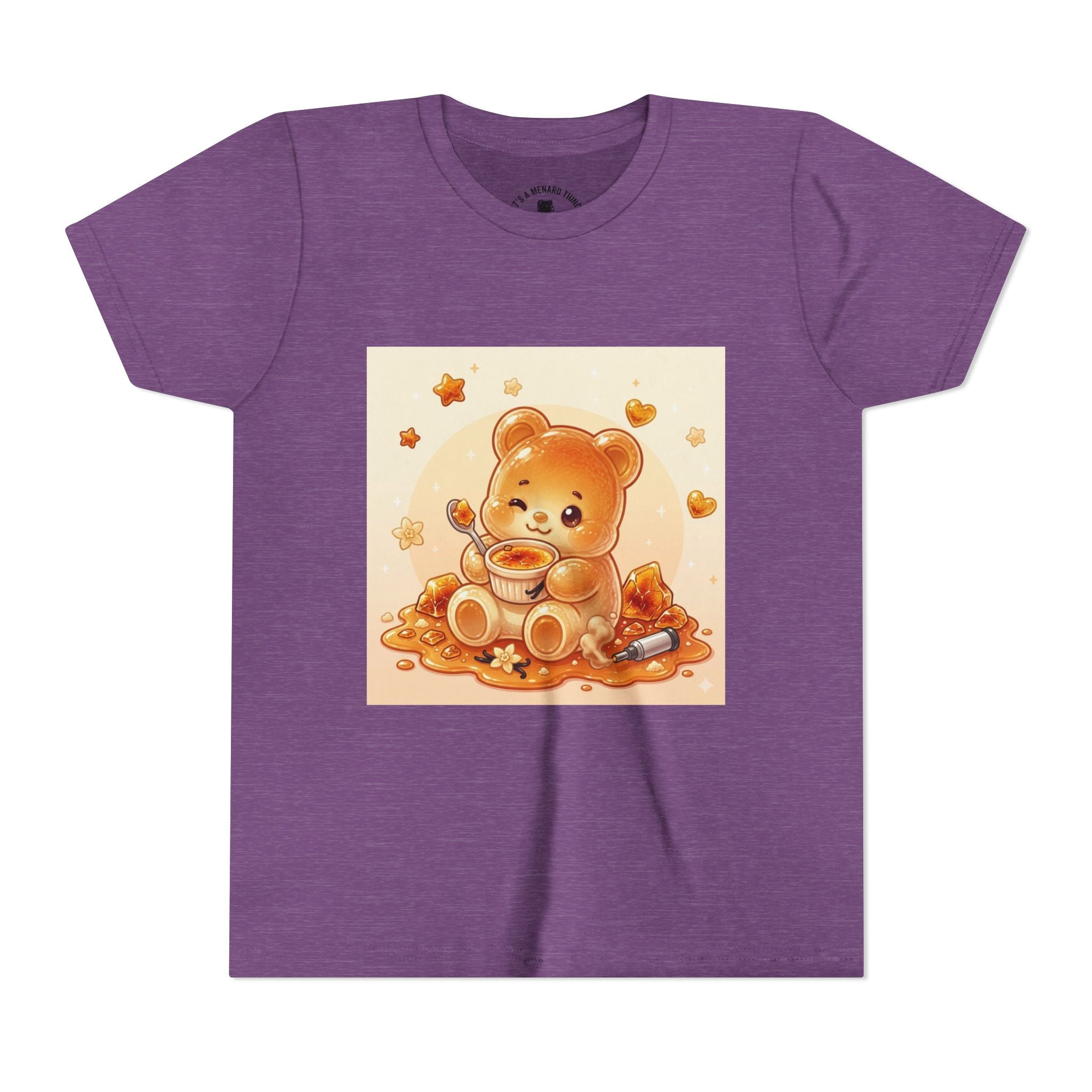 Cream Brulé Crunch Gooey Gummy Bear Graphic Youth Shirt