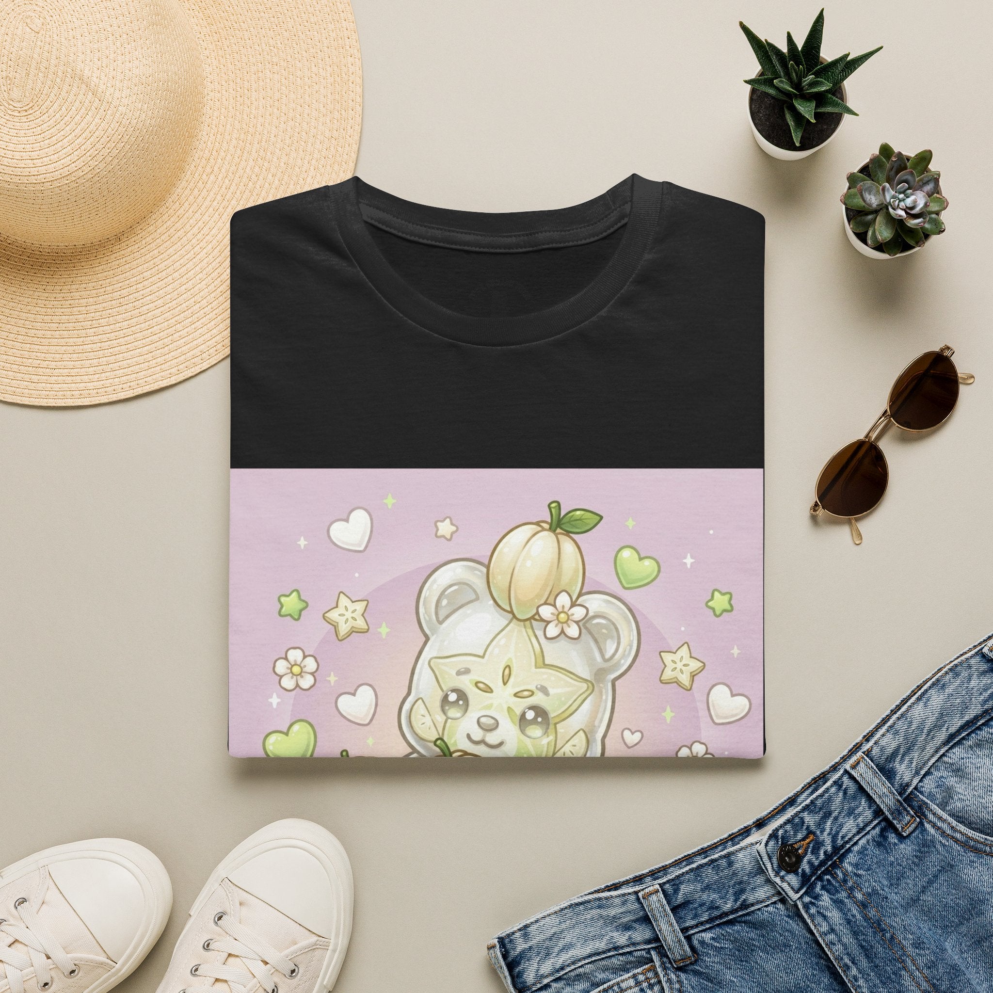 Cute Pumpkin Bear T-Shirt — Pastel Kawaii Fall Tee