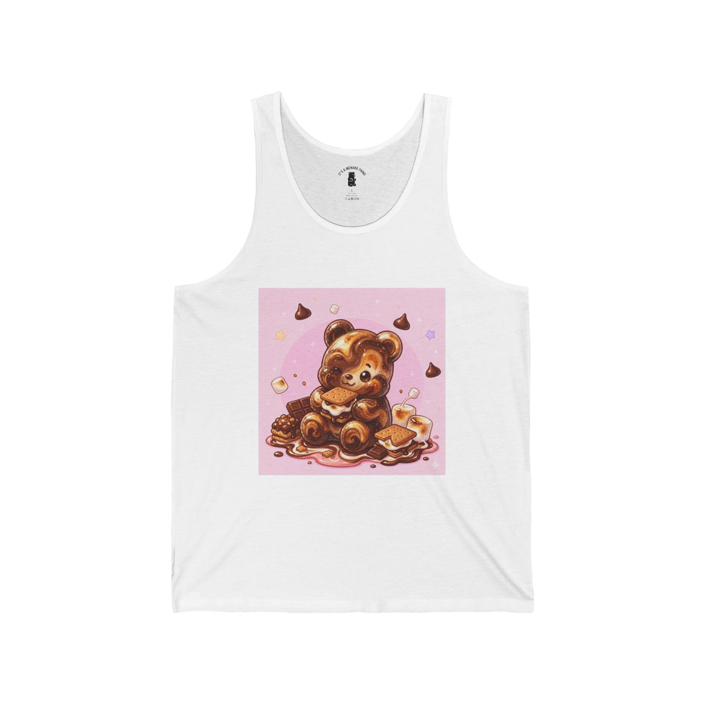Chocolate & Marshmello S'more Suprise, Gooey Fudge Gummy Bear — Cute Graphic Tank