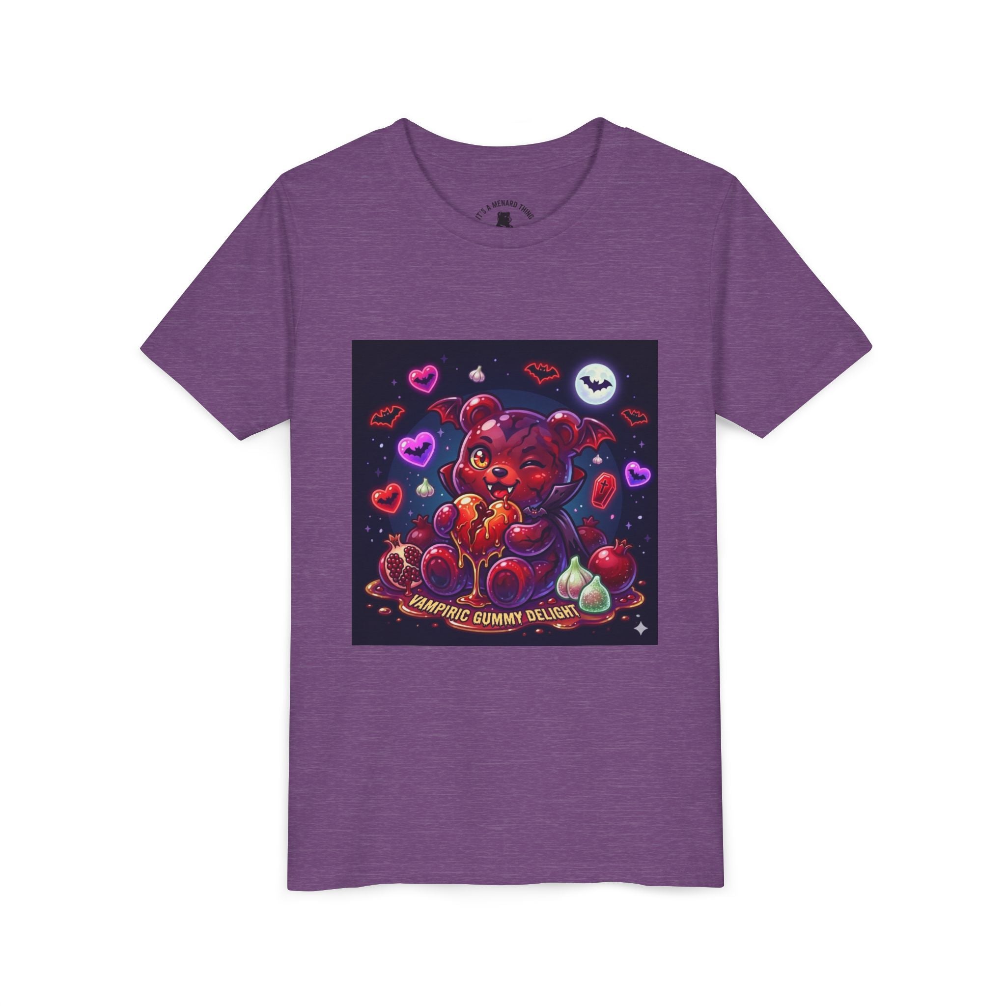 Halloween Vampire Gooey Gummy Bear - Cute Goth Heart Graphic Shirt