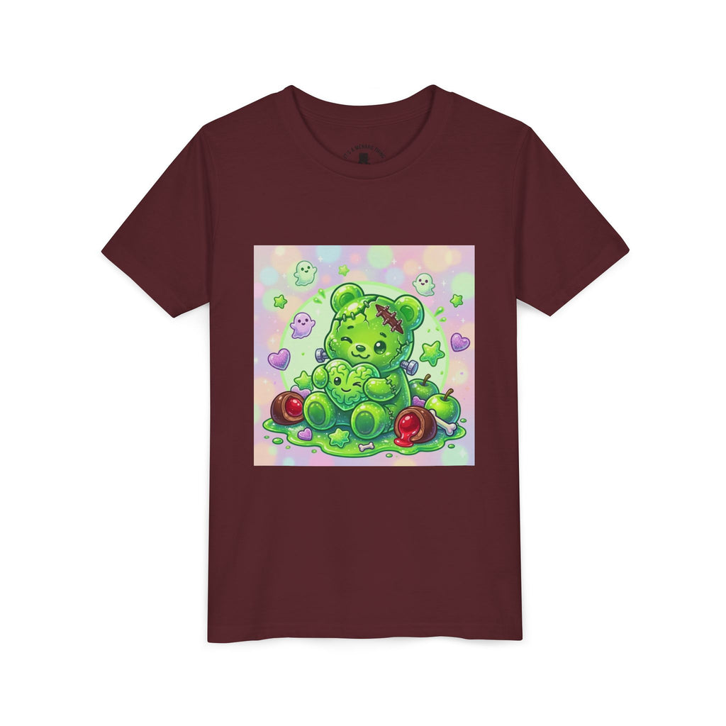 Franken-Gummy-Stein Gooey Bear-Youth Short Sleeve Shirt