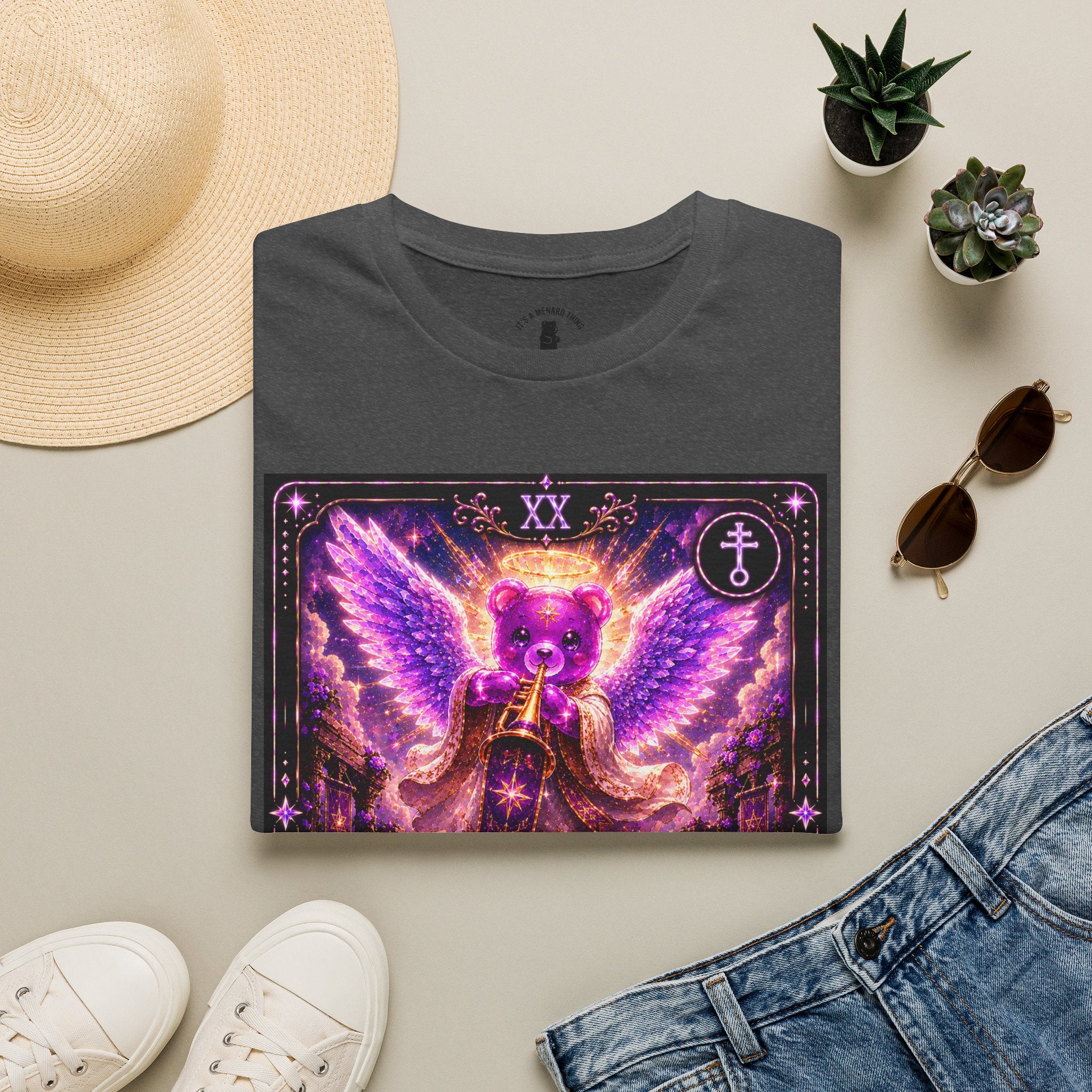 Judgment Tarot Mystic Purple Angel Oozy Bear Gummy Special Addition- Graphic Shirt