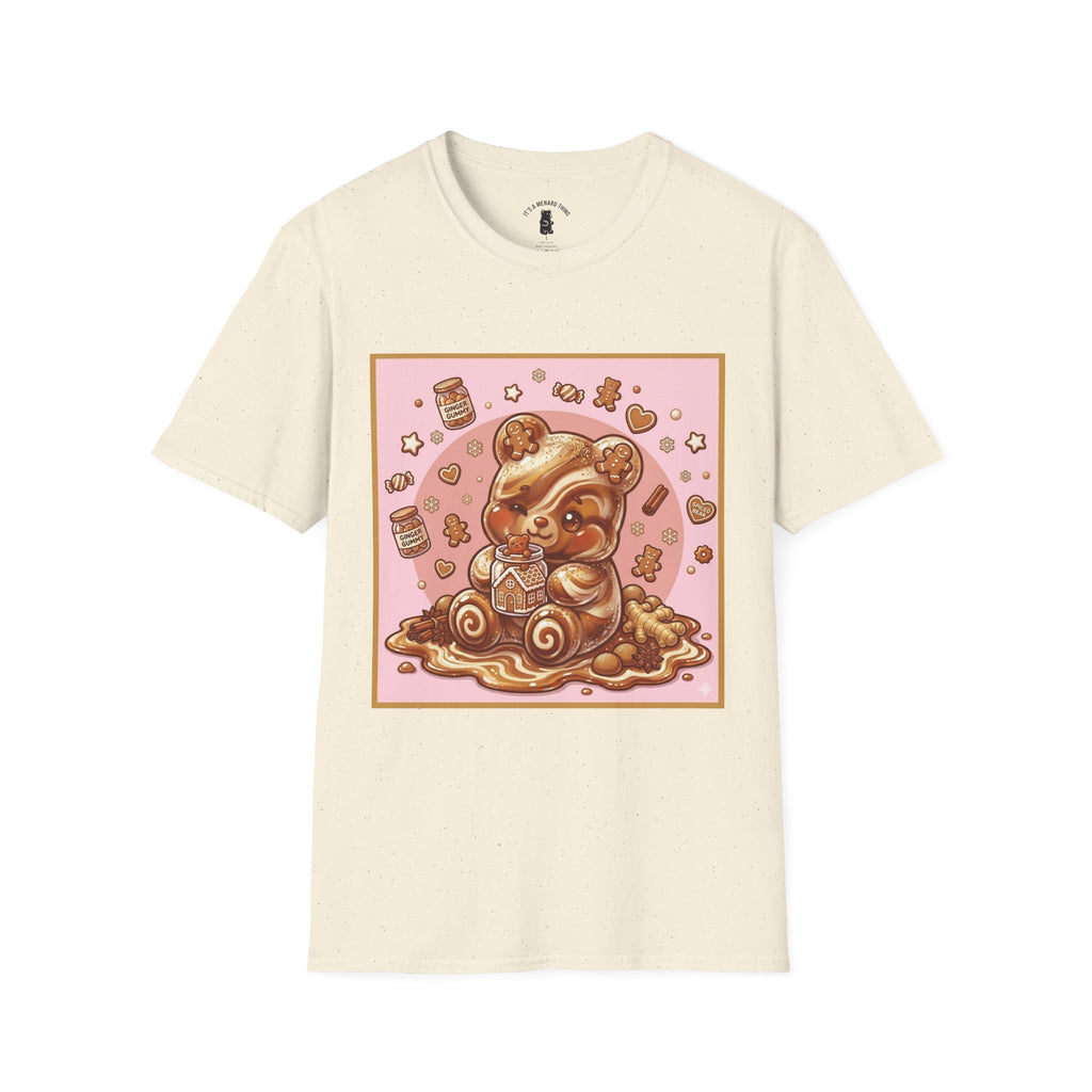 Kawaii Gingerbread Gooey Gummy Bear- Graphic T-Shirt
