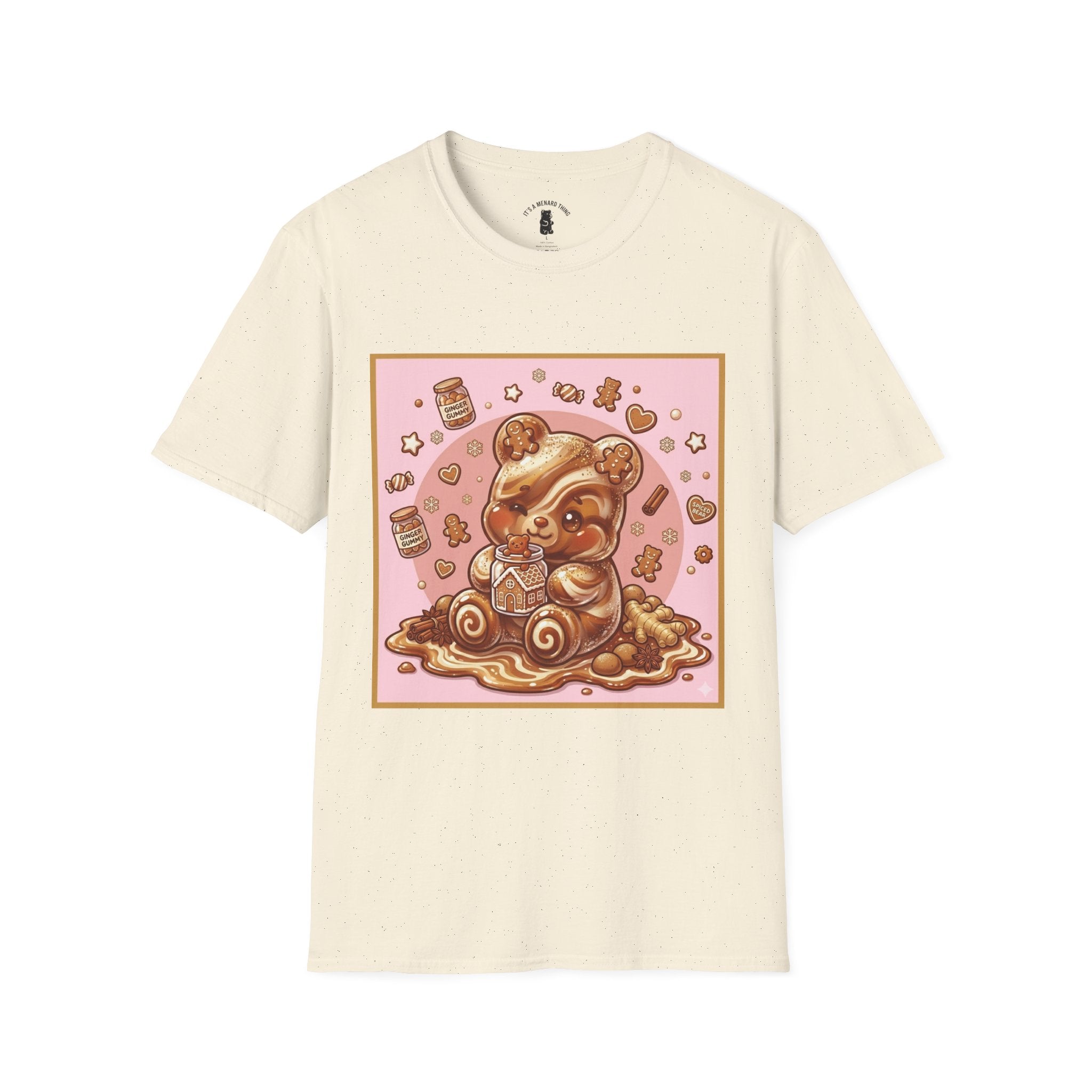 Kawaii Gingerbread Gooey Gummy Bear- Graphic T-Shirt