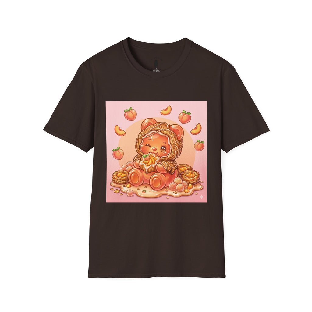 Peach Danish snack Gooey Gummy Bear — Cute Graphic T-Shirt