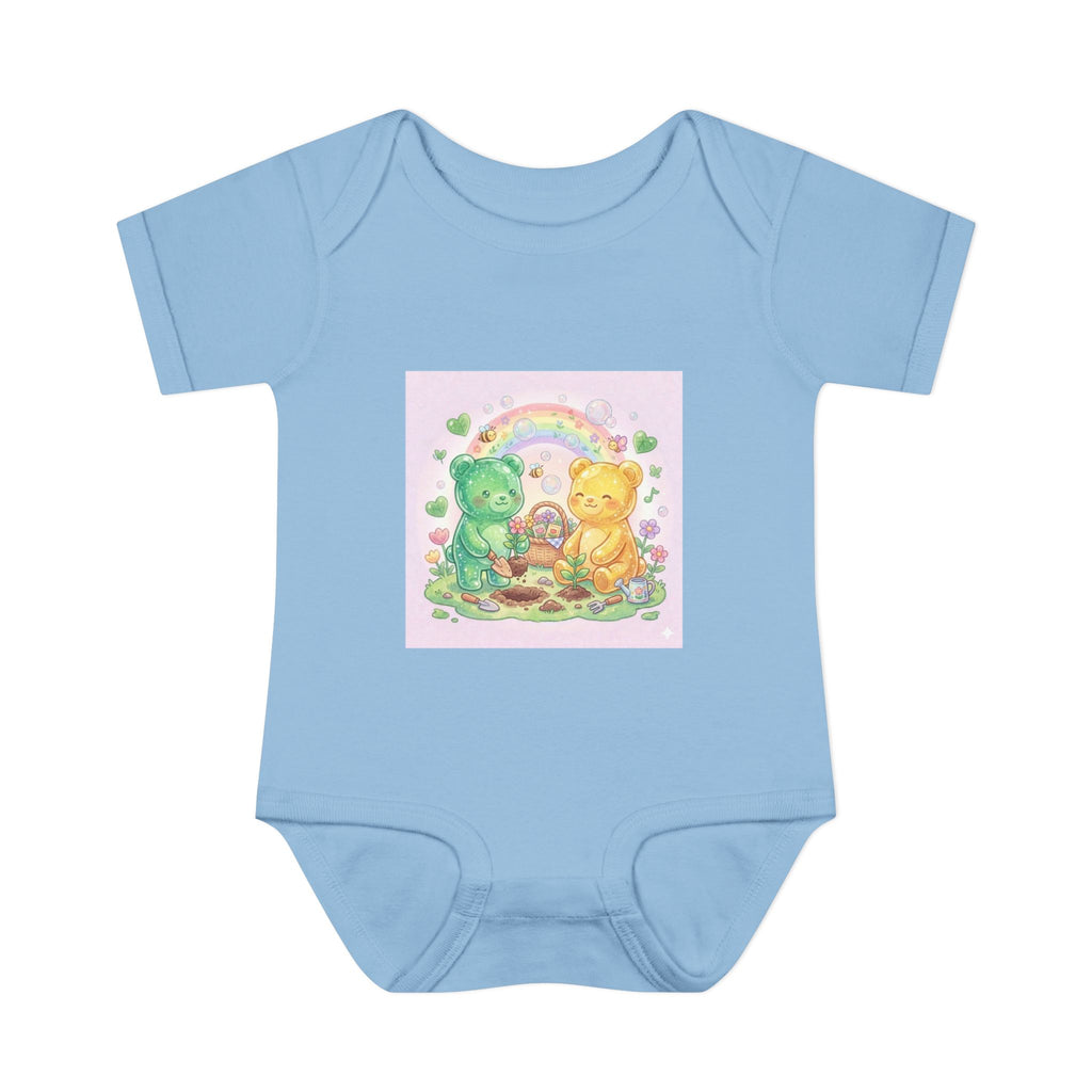 Infant Bodysuit — Gooey Gummy Bears Gardening Baby Onesie