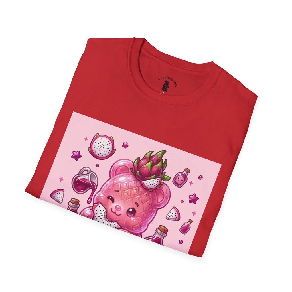 Exotic Pink Dragon Fruit Gooey Gummy Bear  — Adorable Graphic T-Shirt