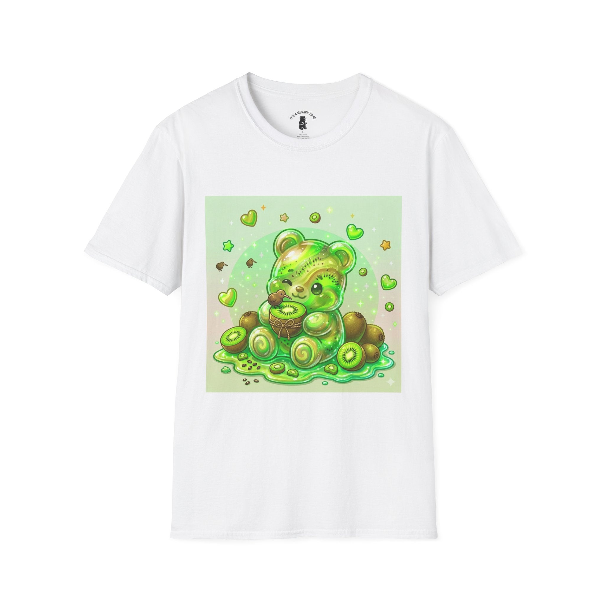 Kiwi Green Gooey Gummy Bear T-Shirt — Cute Graphic Tee