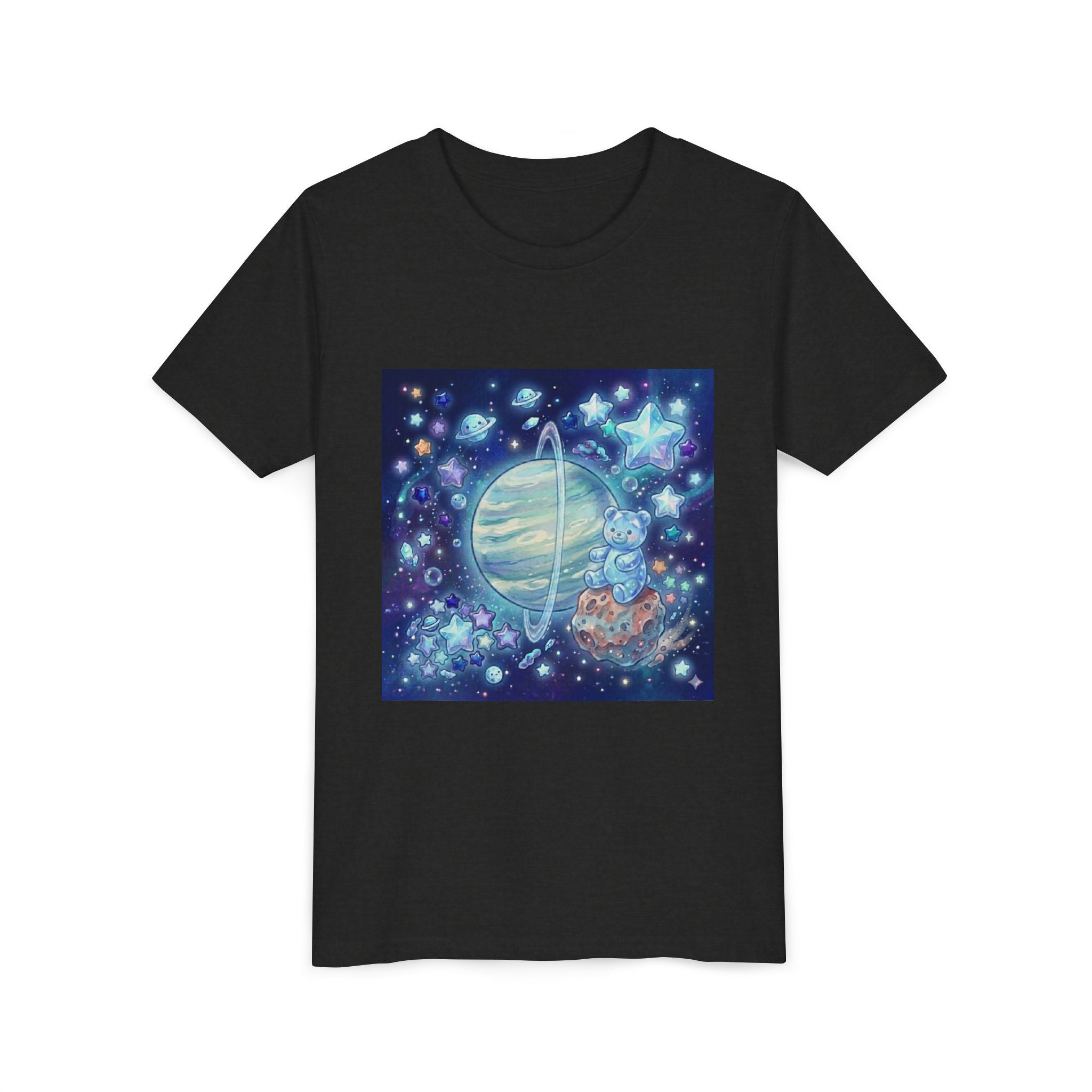 I Spy Planet Uranus, Blue Razz Gooey Crystal Gummy bear- Astronaut Graphic T-Shirt