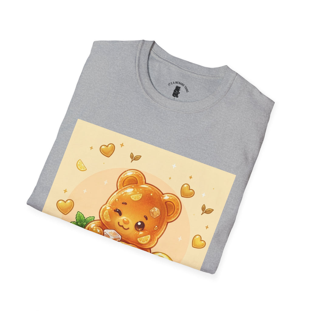 Honey Iced Tea on a Hot Day, Gooey Gummy Bear Tee — Cute Graphic T-Shirt