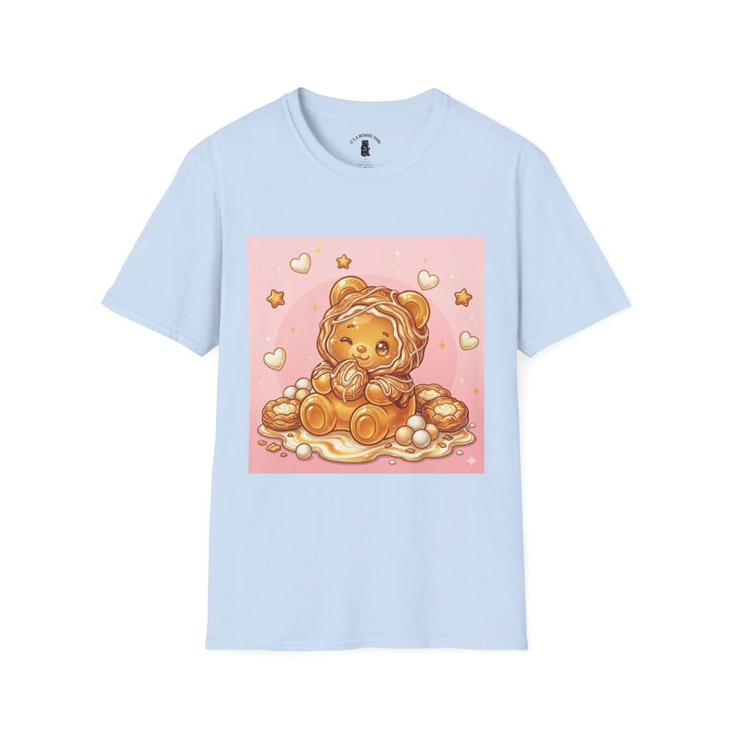 Cute Cheese Danish Gooey Gummy Bear — Kawaii Graphic T-Shirt