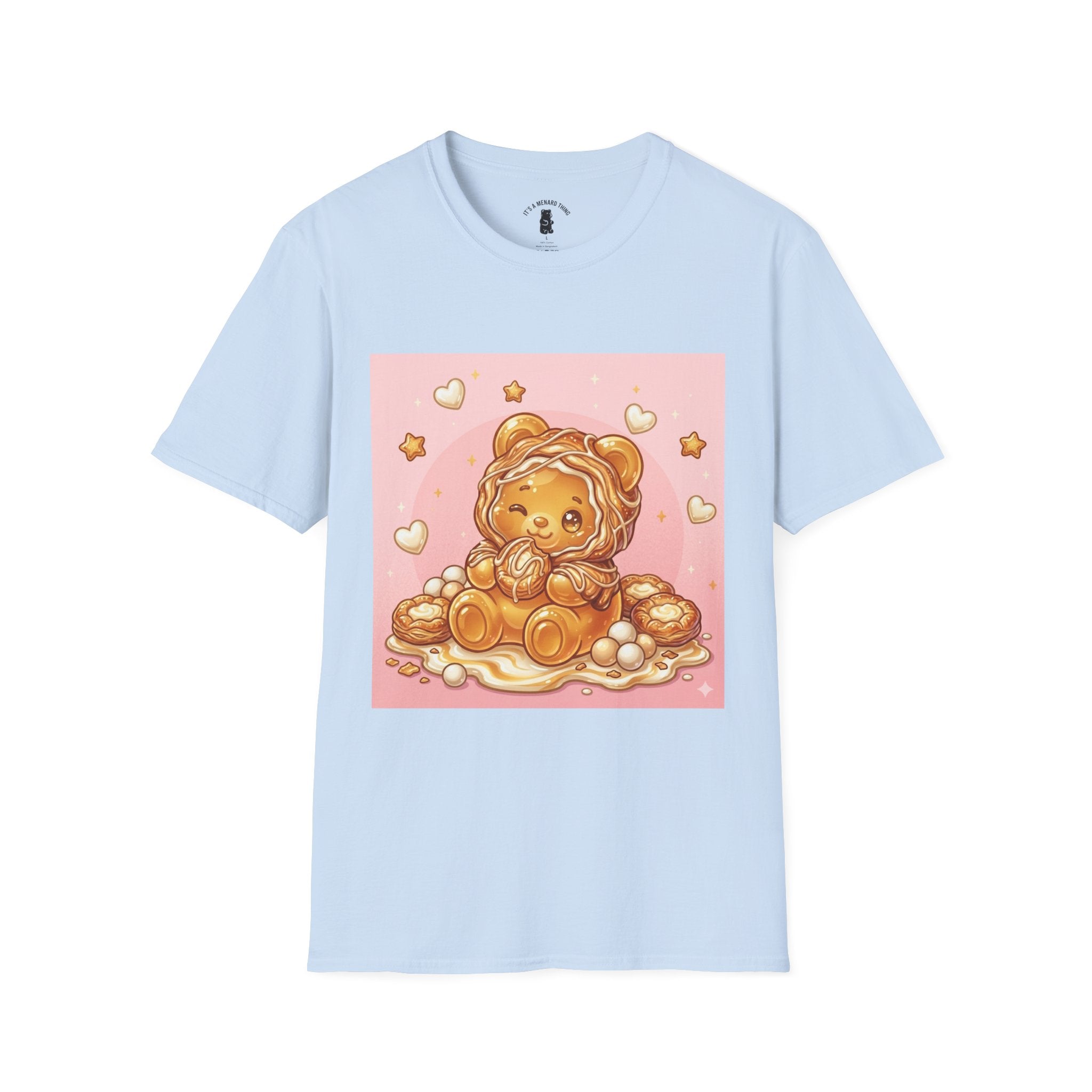 Cute Cheese Danish Gooey Gummy Bear — Kawaii Graphic T-Shirt