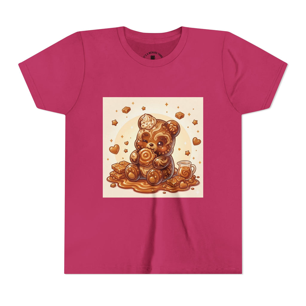 Cinnamon Coffee Cake Gooey Gummy Bear Graphic Kids Shirt